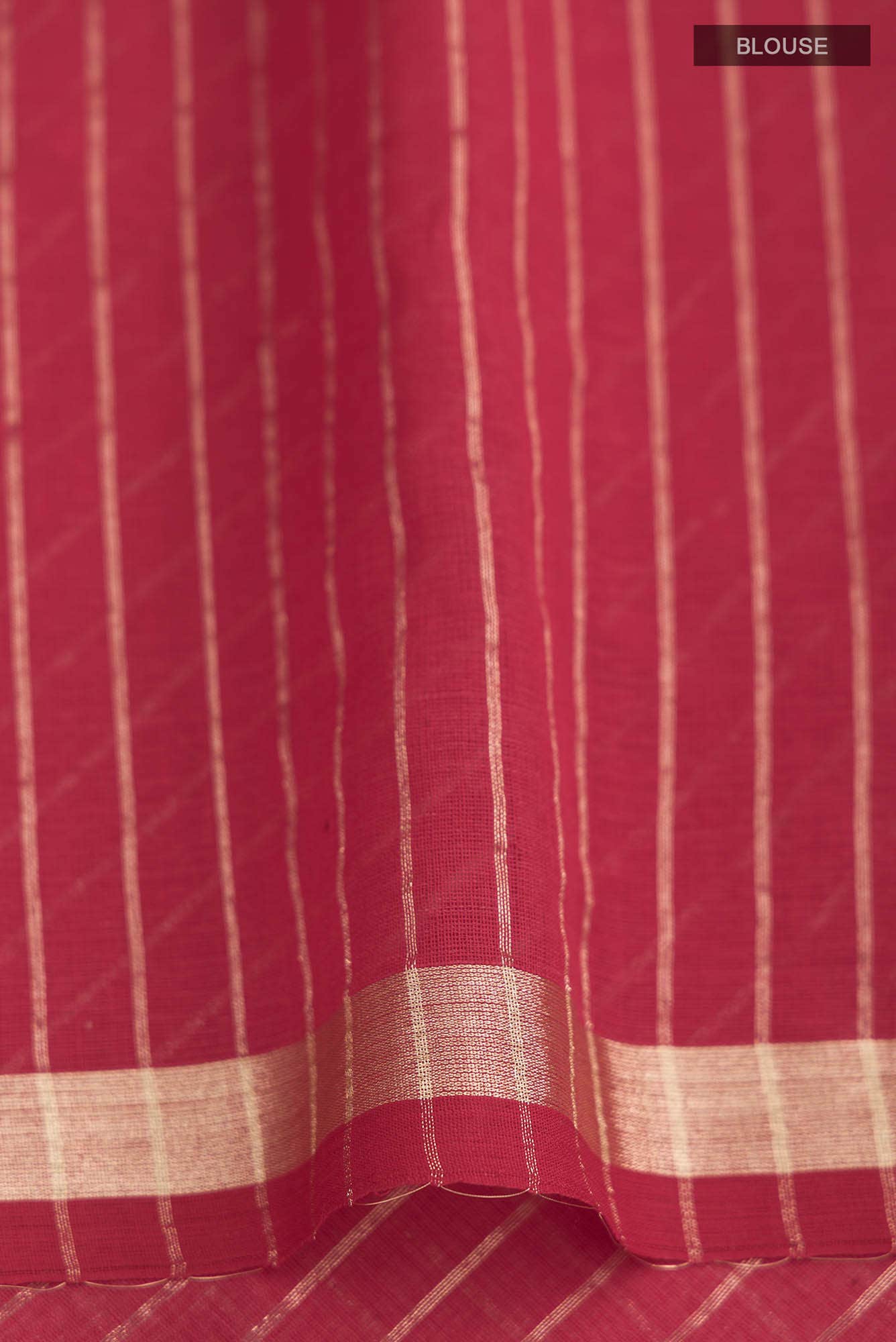 Damini-Red Bengal Cotton Saree - Image 6