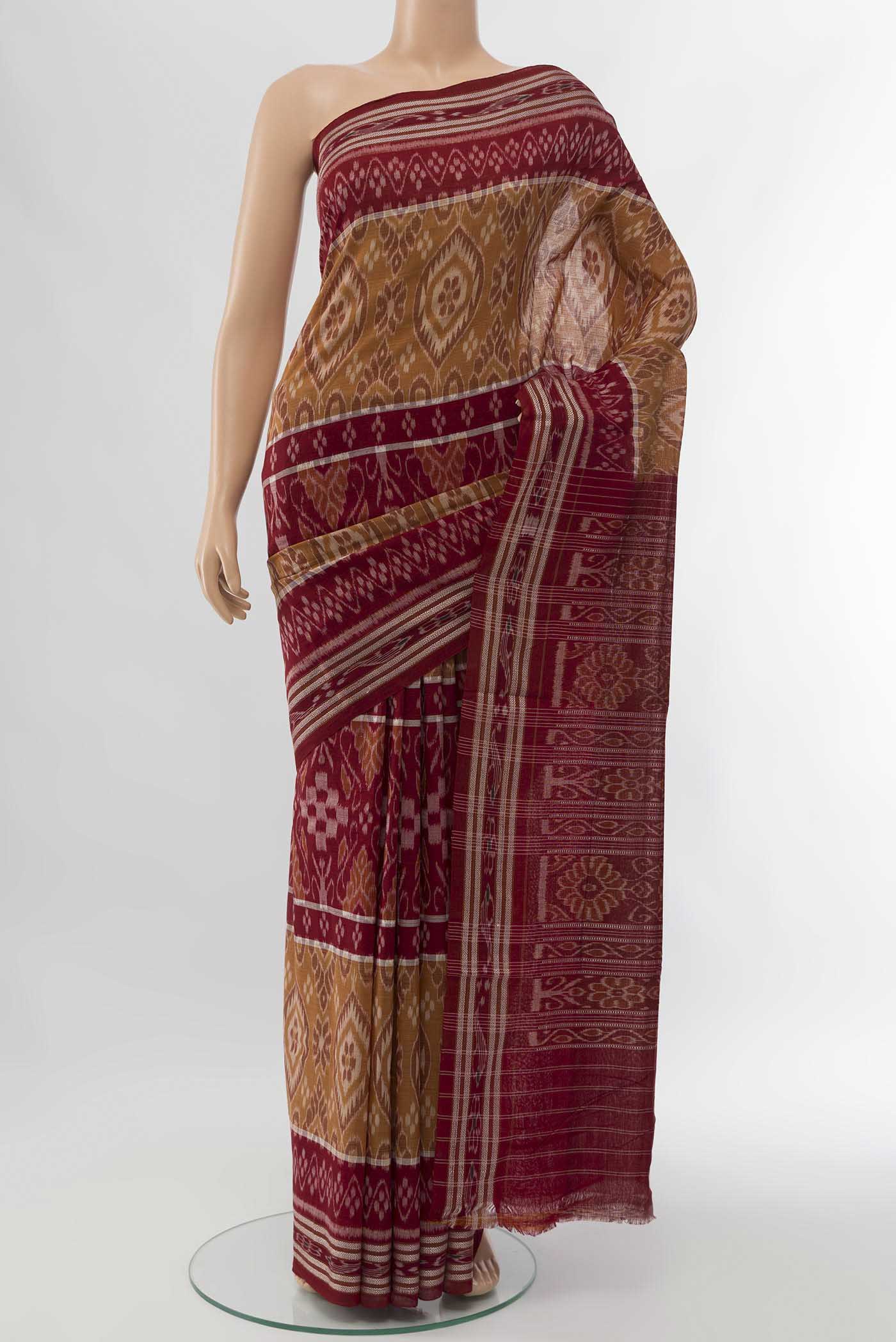 Multi Color Pochampally Cotton Saree