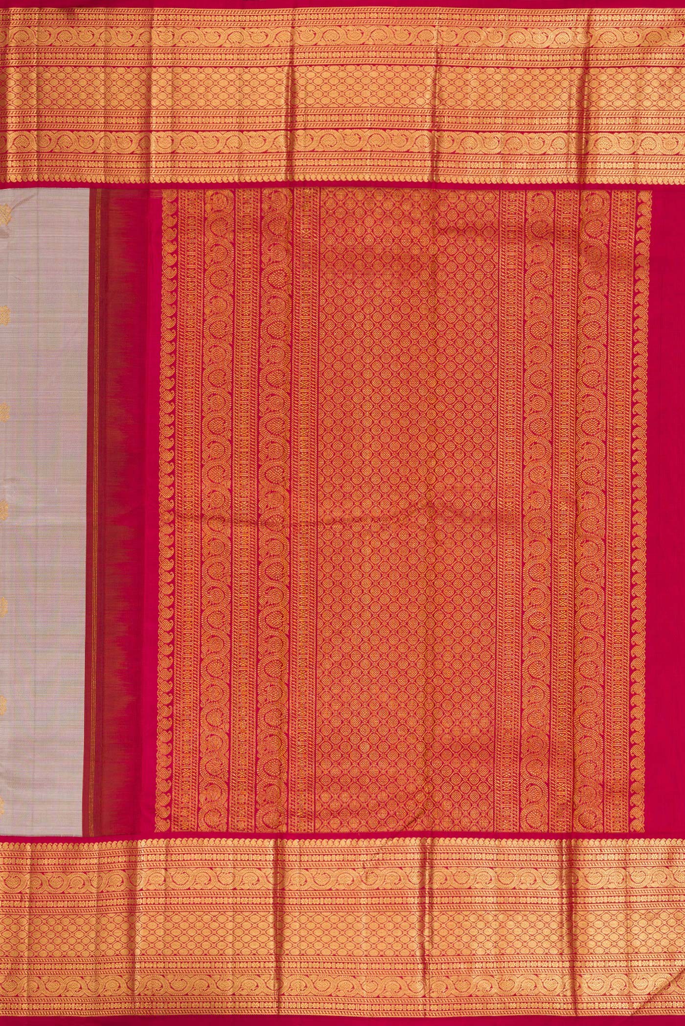 Rose Gold Kanjivaram Silk Saree - Image 7
