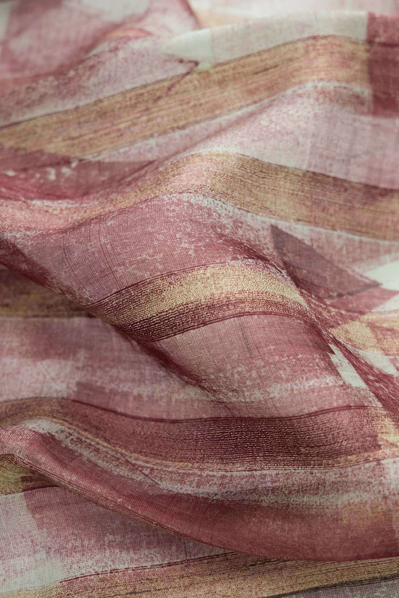 Coffee Brown Tussar Silk Saree - Image 2