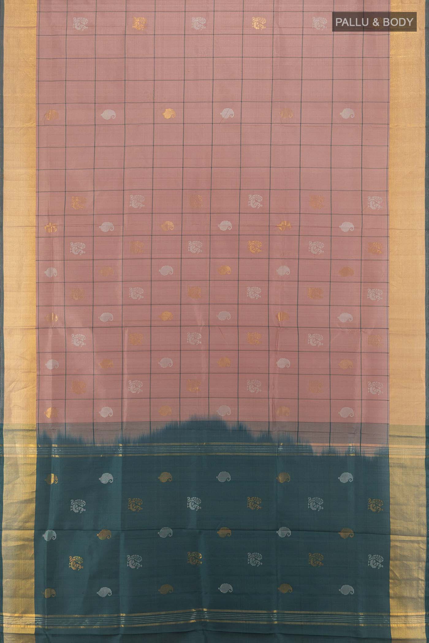 Mauve Uppada Silk Saree - Image 5