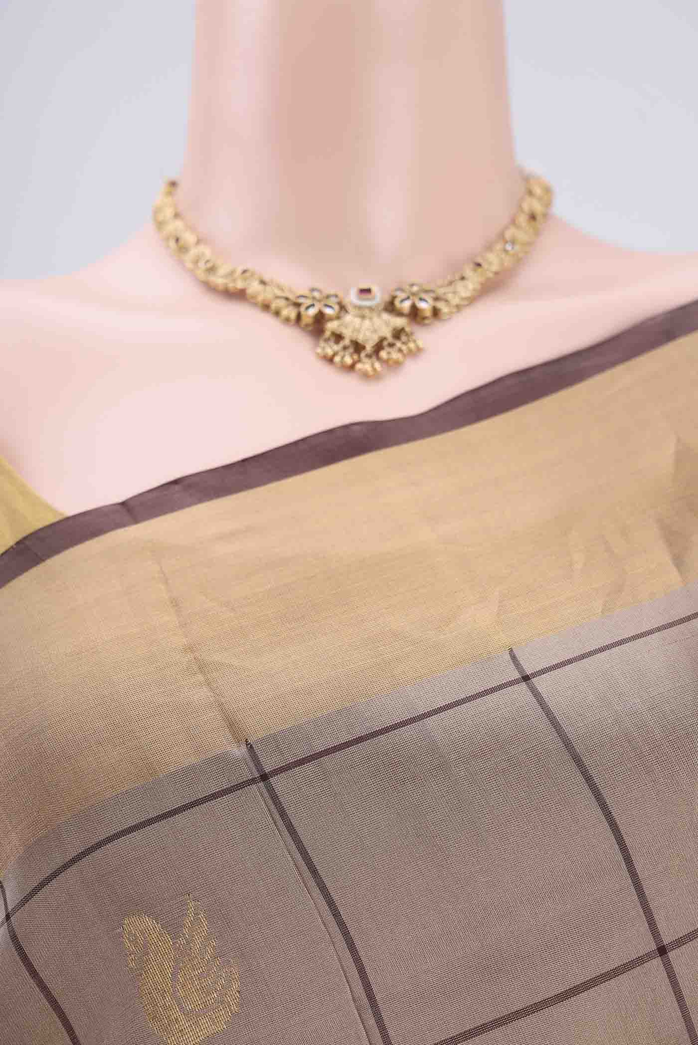 Beige Uppada Silk Saree - Image 2