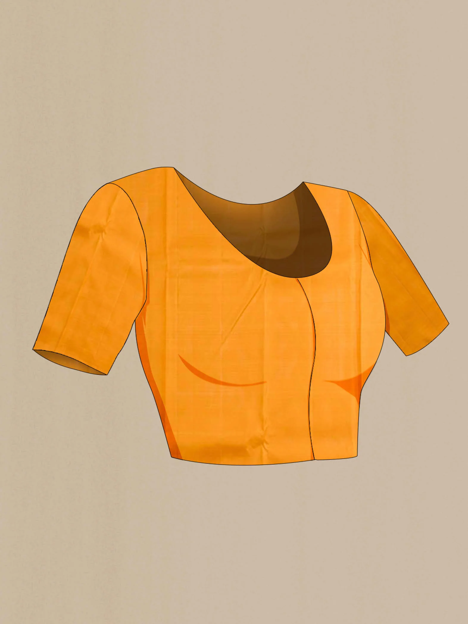 Dark Blue Kanchipuram Silk Saree - Image 5