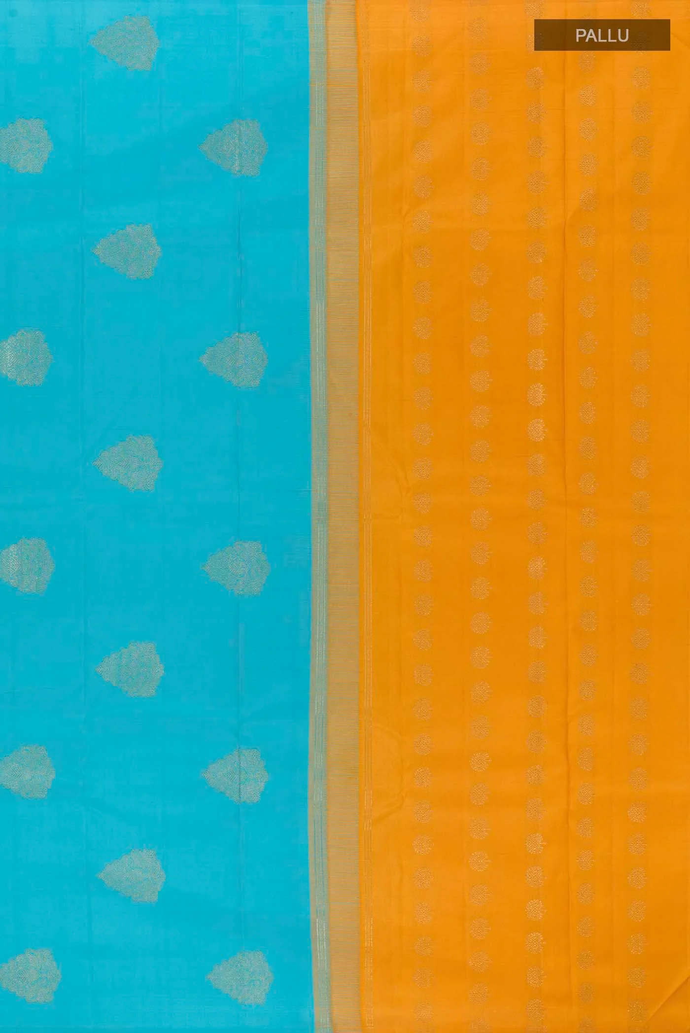 Dark Blue Kanchipuram Silk Saree - Image 7
