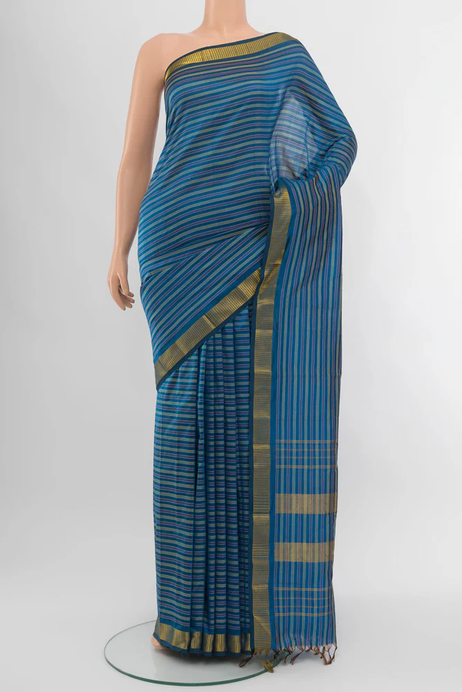 Blue Kanjivaram Silk Saree
