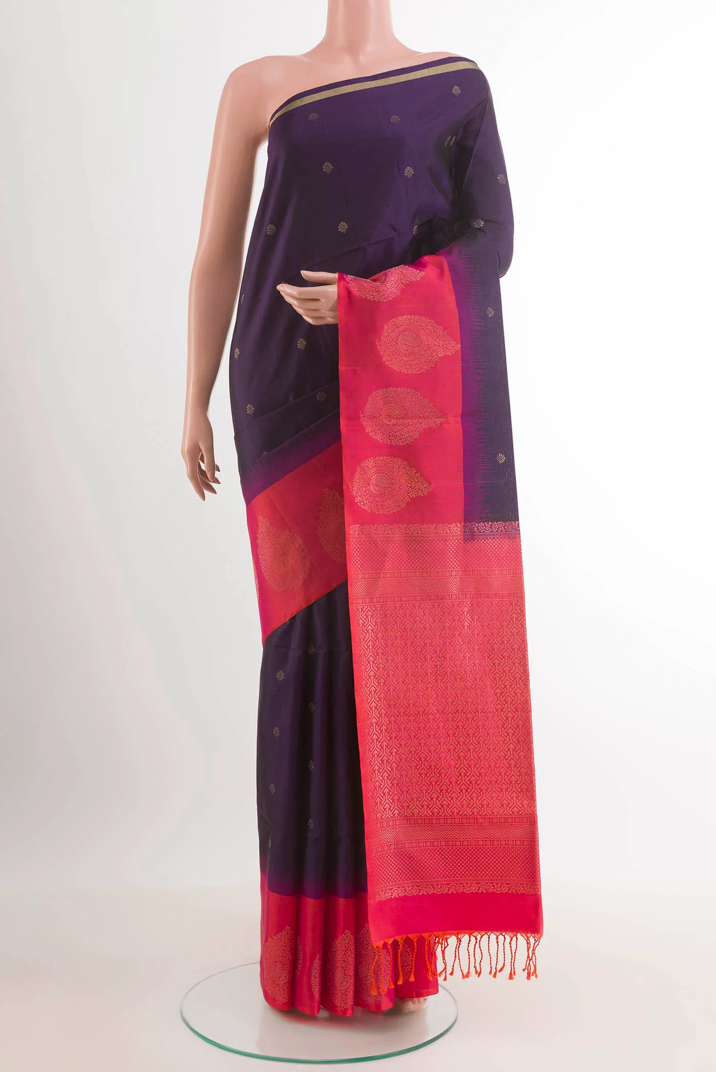 Navy Blue Soft Silk Saree