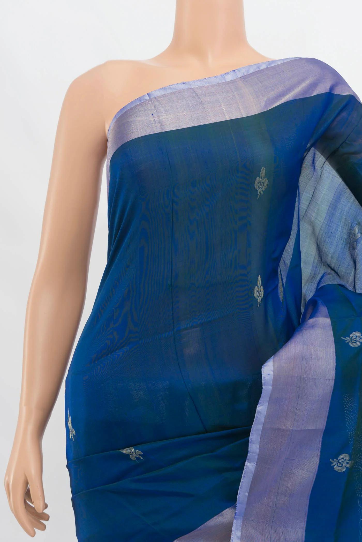 Blue Uppada Silk Saree - Image 2