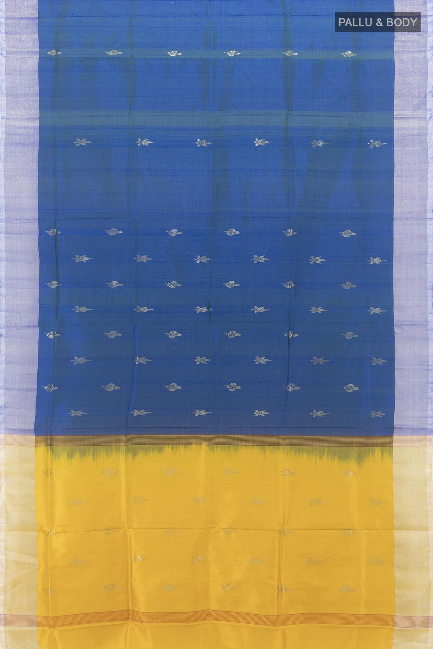 Blue Uppada Silk Saree - Image 5