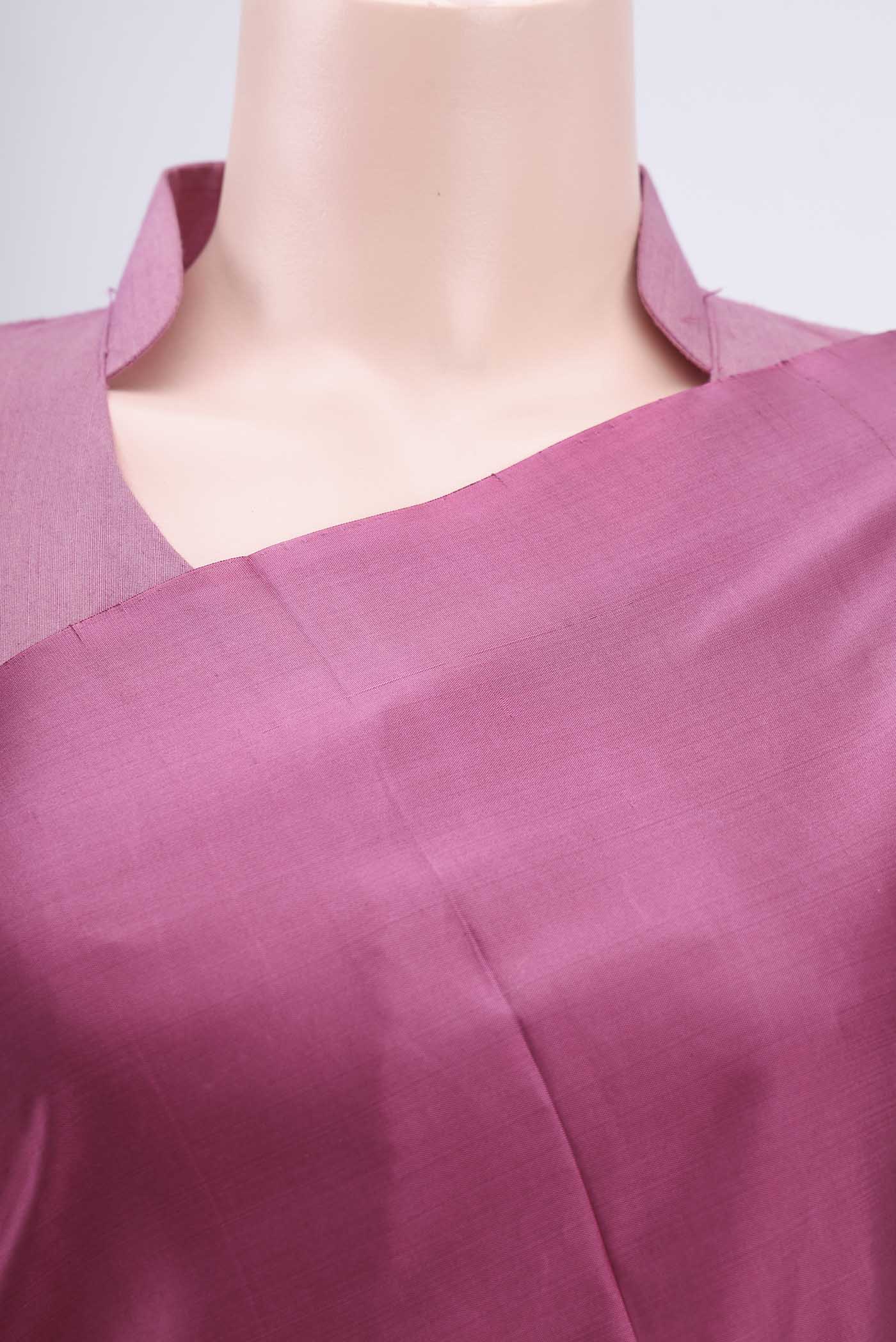 Light Magenta Soft Silk Saree - Image 2