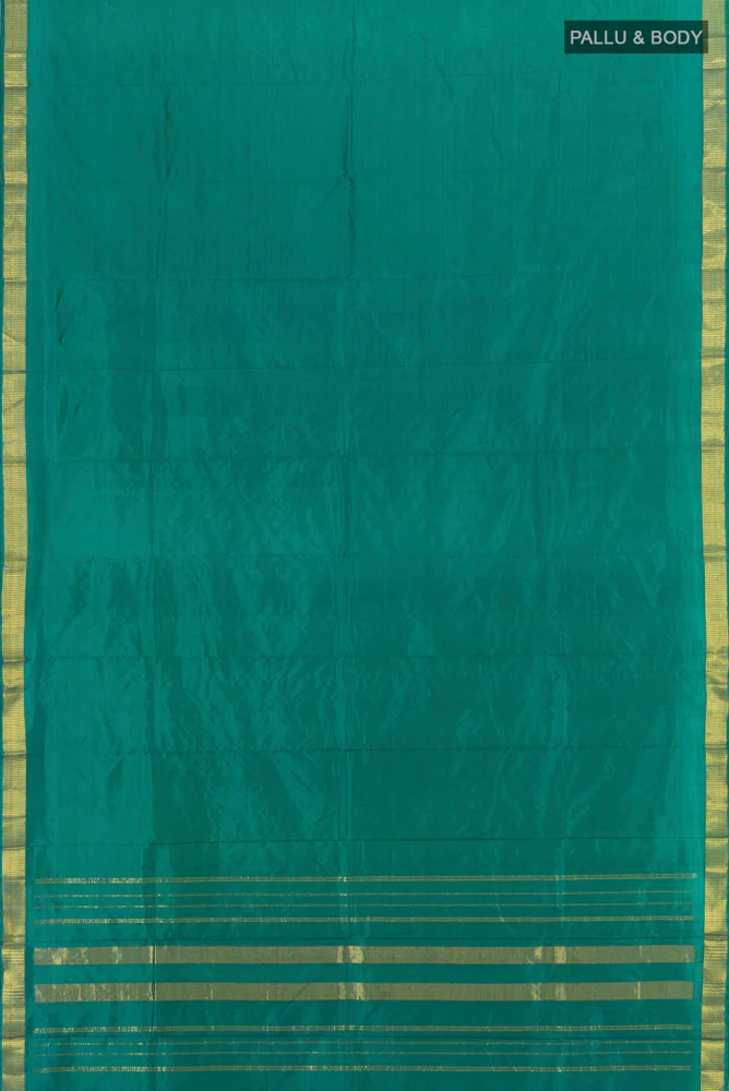 Green Kanjivaram Silk Saree - Image 5