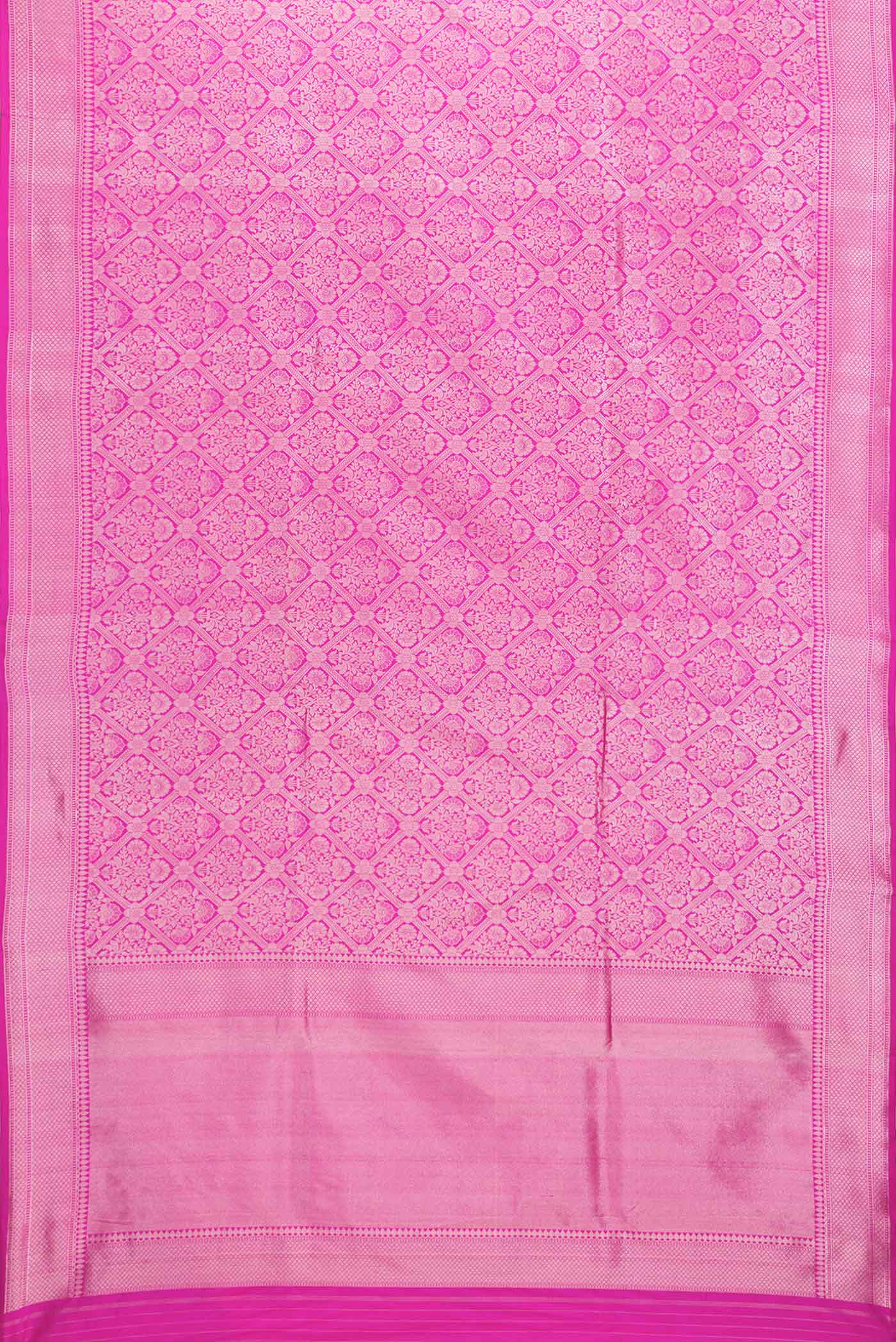 Rani Pink Banarasi Silk Saree - Image 6