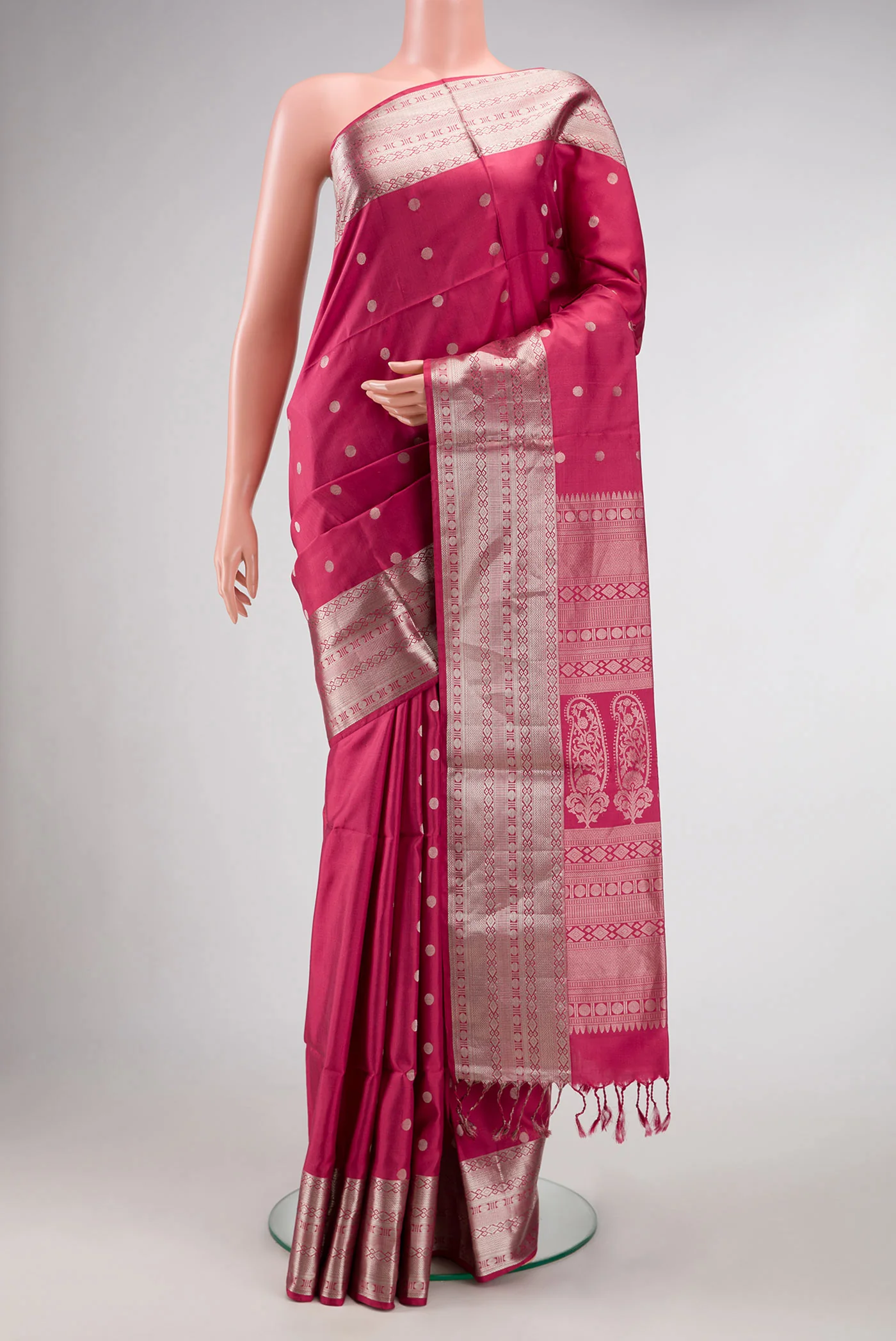 Imperial Red Kanchipuram Silk Saree