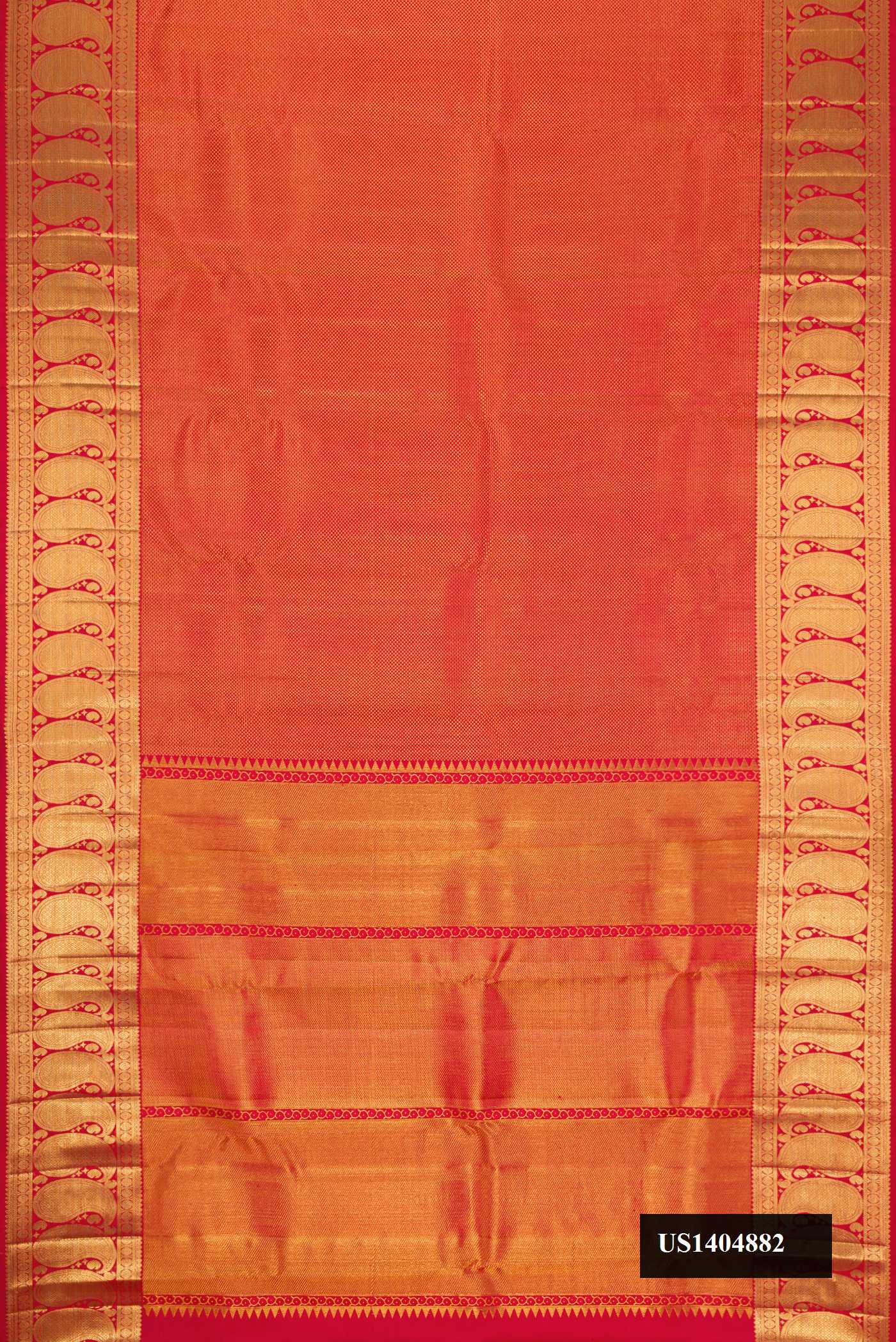 Dark Pink Dual Tone Kanchipuram Silk Saree
