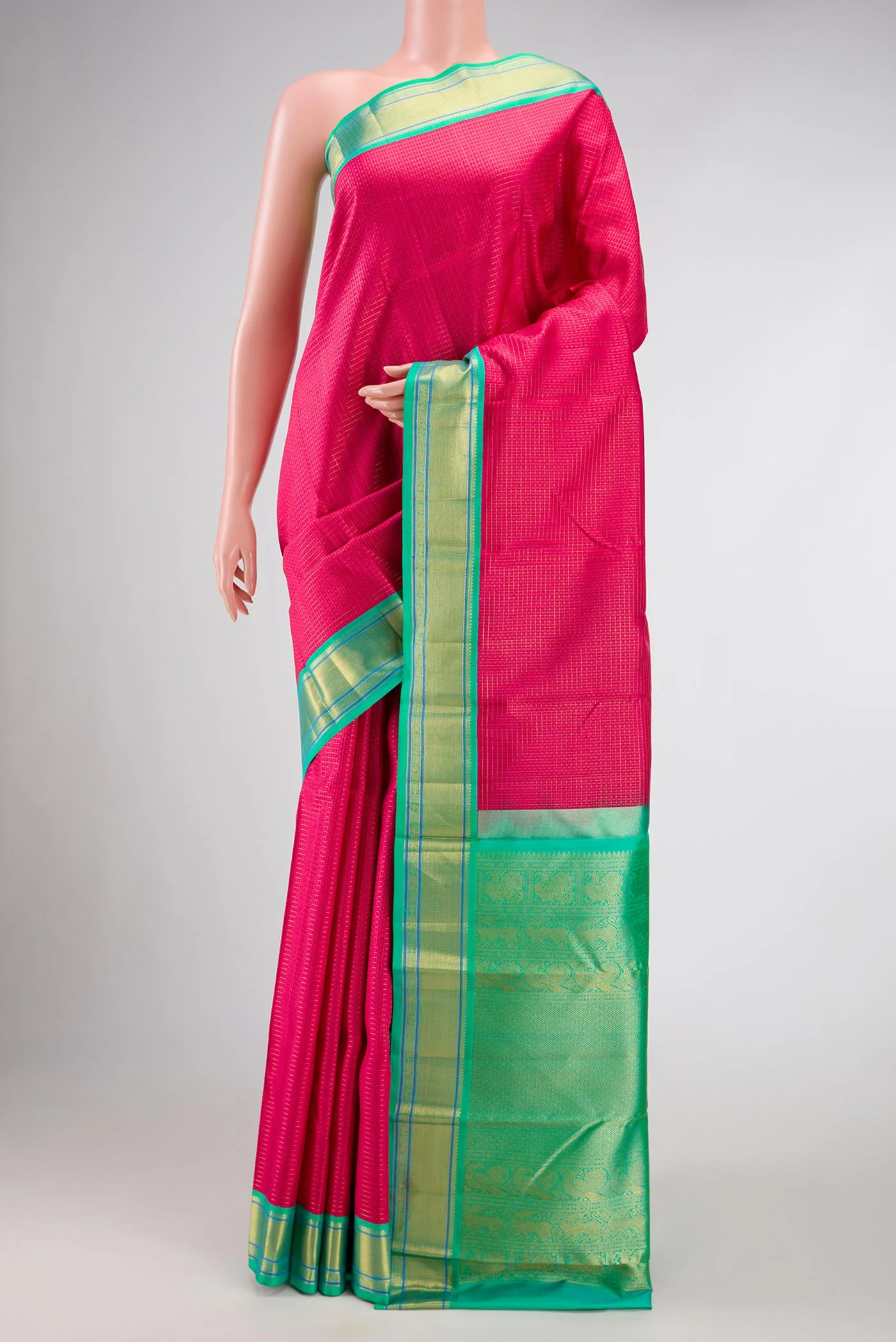 Pink Kanjivaram Silk Saree