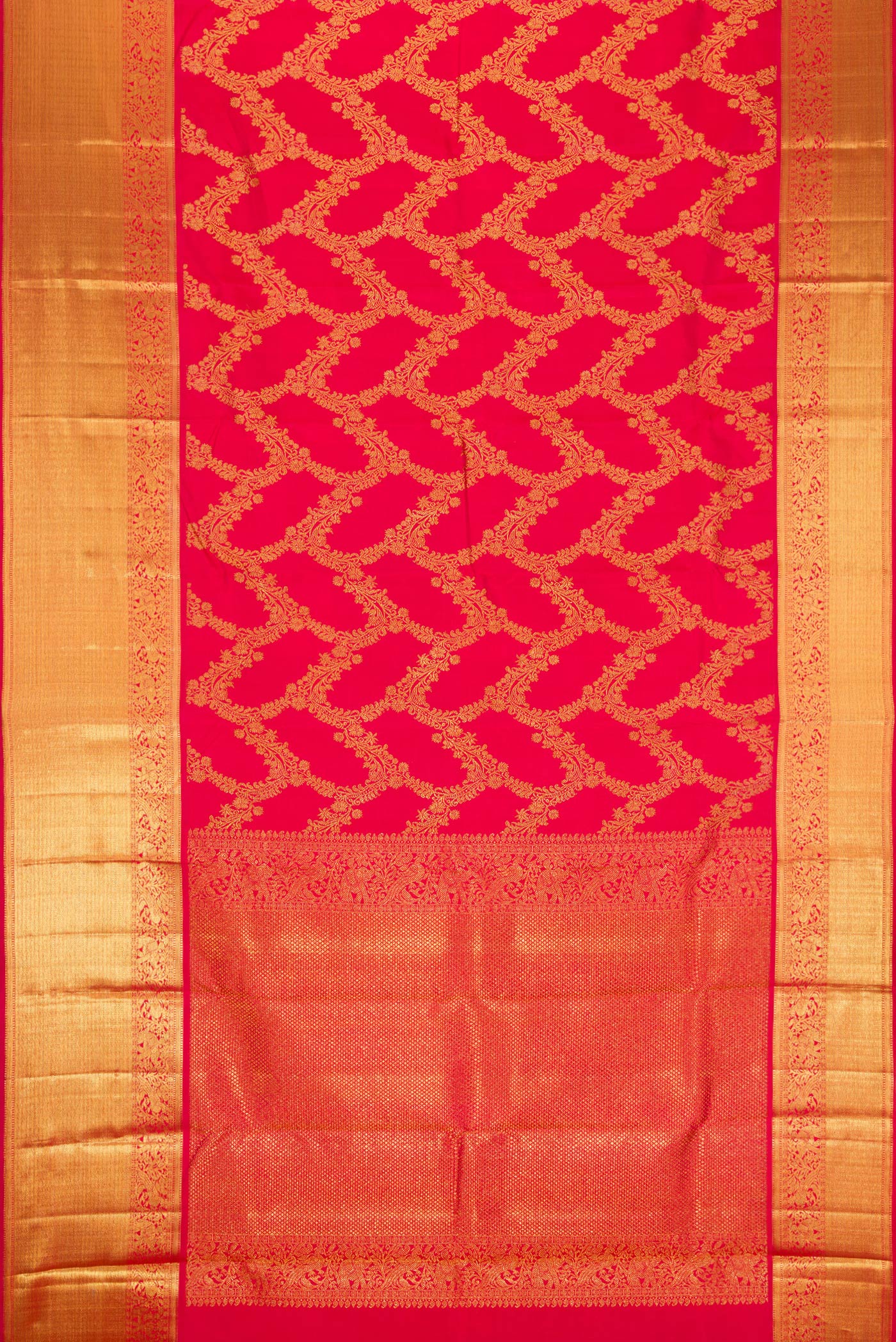 Red Kanjivaram Silk Saree - Image 6