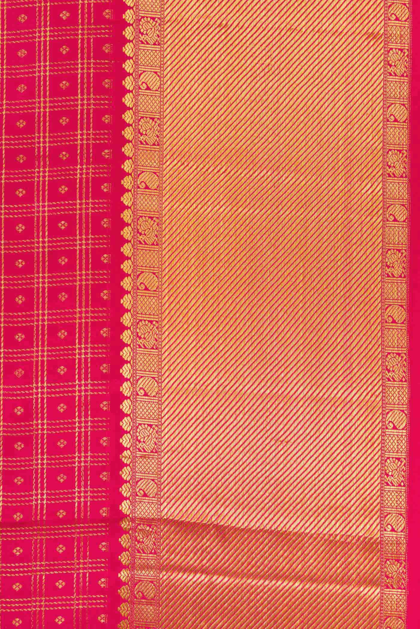 Pink Kanjivaram Silk Saree - Image 3