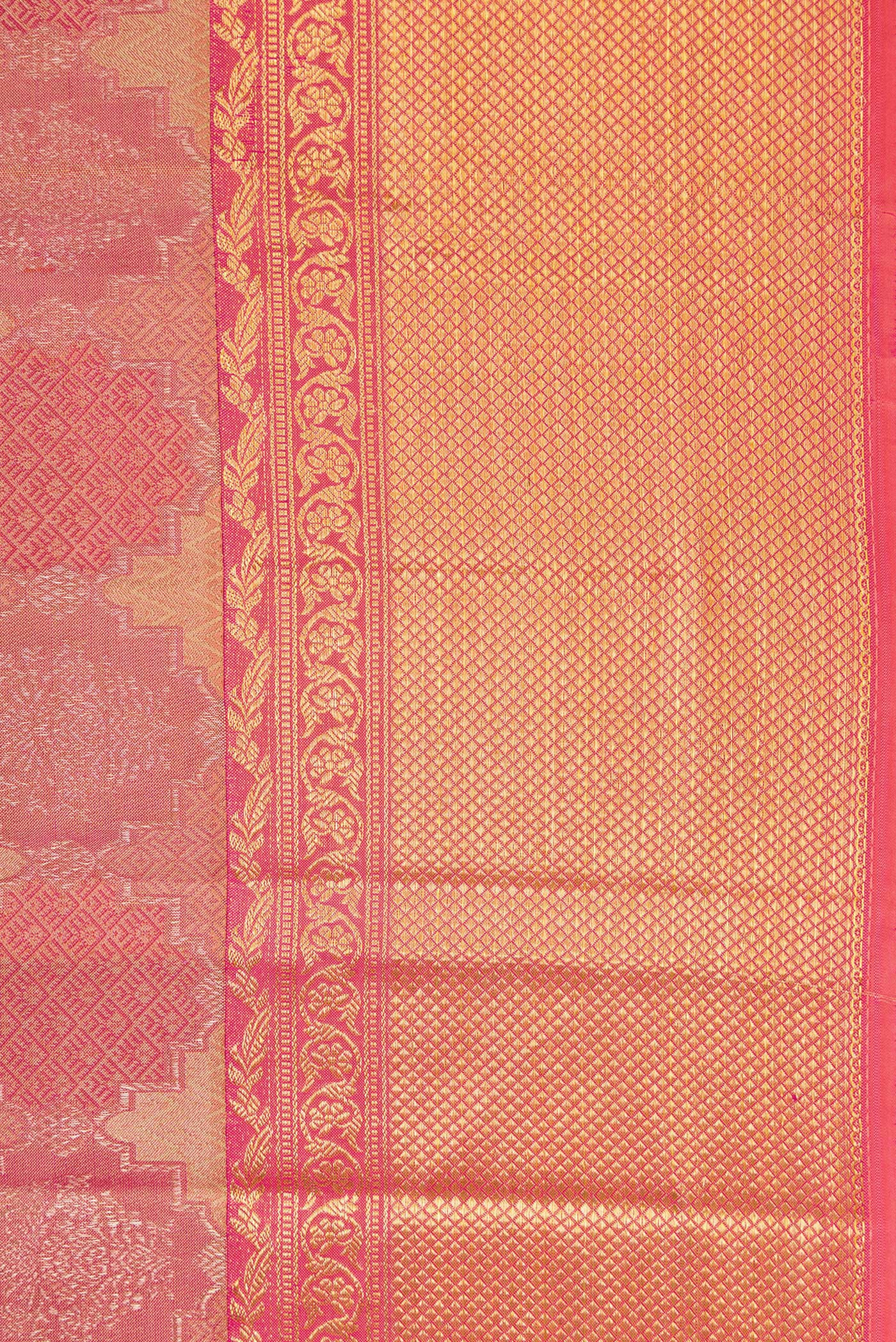 Pink Kanjivaram Silk Saree - Image 3