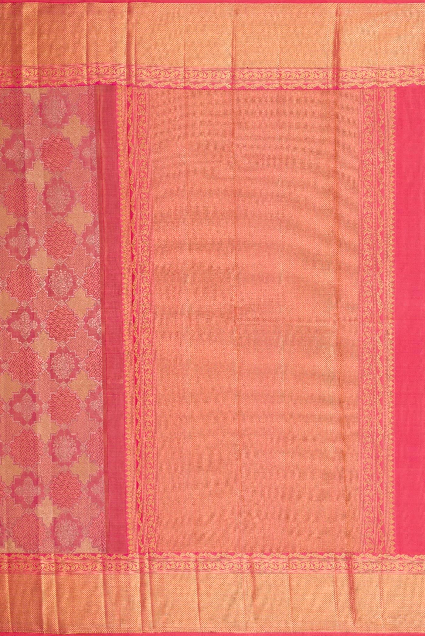 Pink Kanjivaram Silk Saree - Image 7
