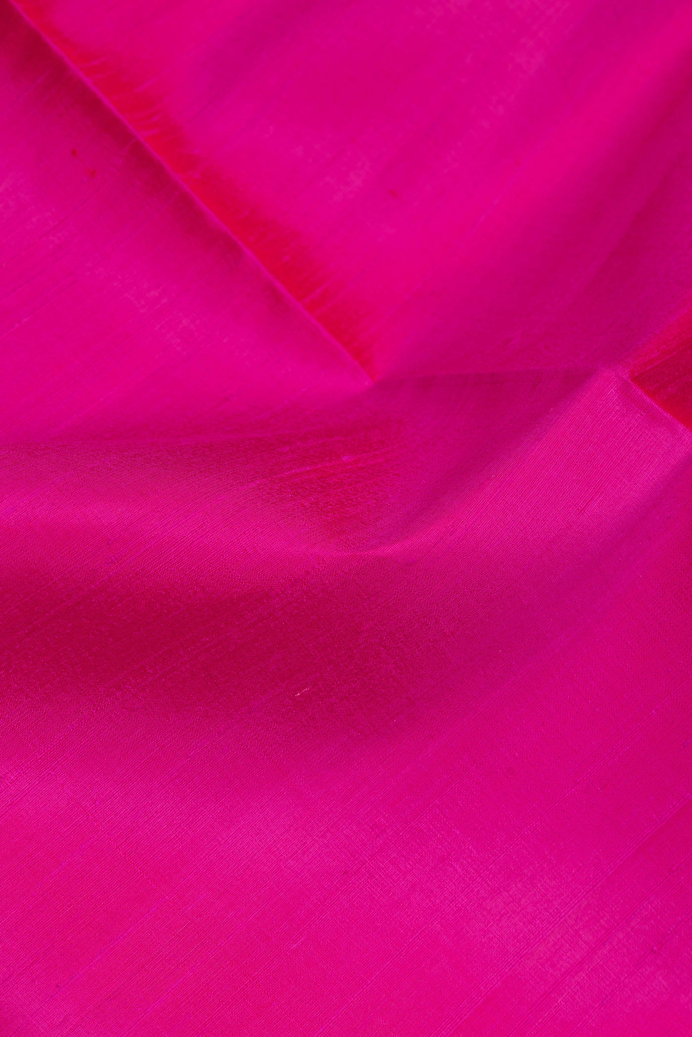 Rani Pink Raw Silk Saree - Image 2