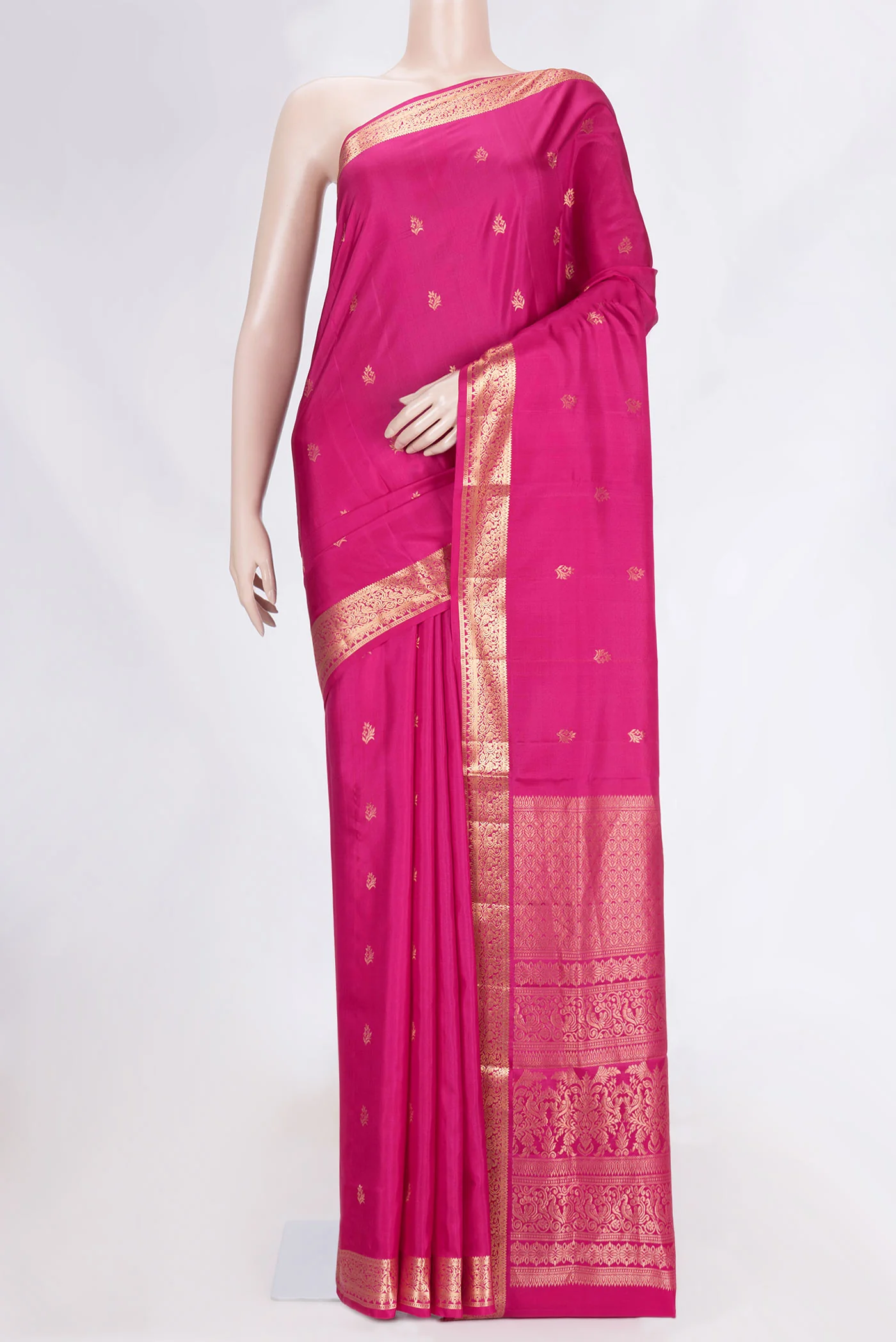 Dark Pink Soft Silk Saree