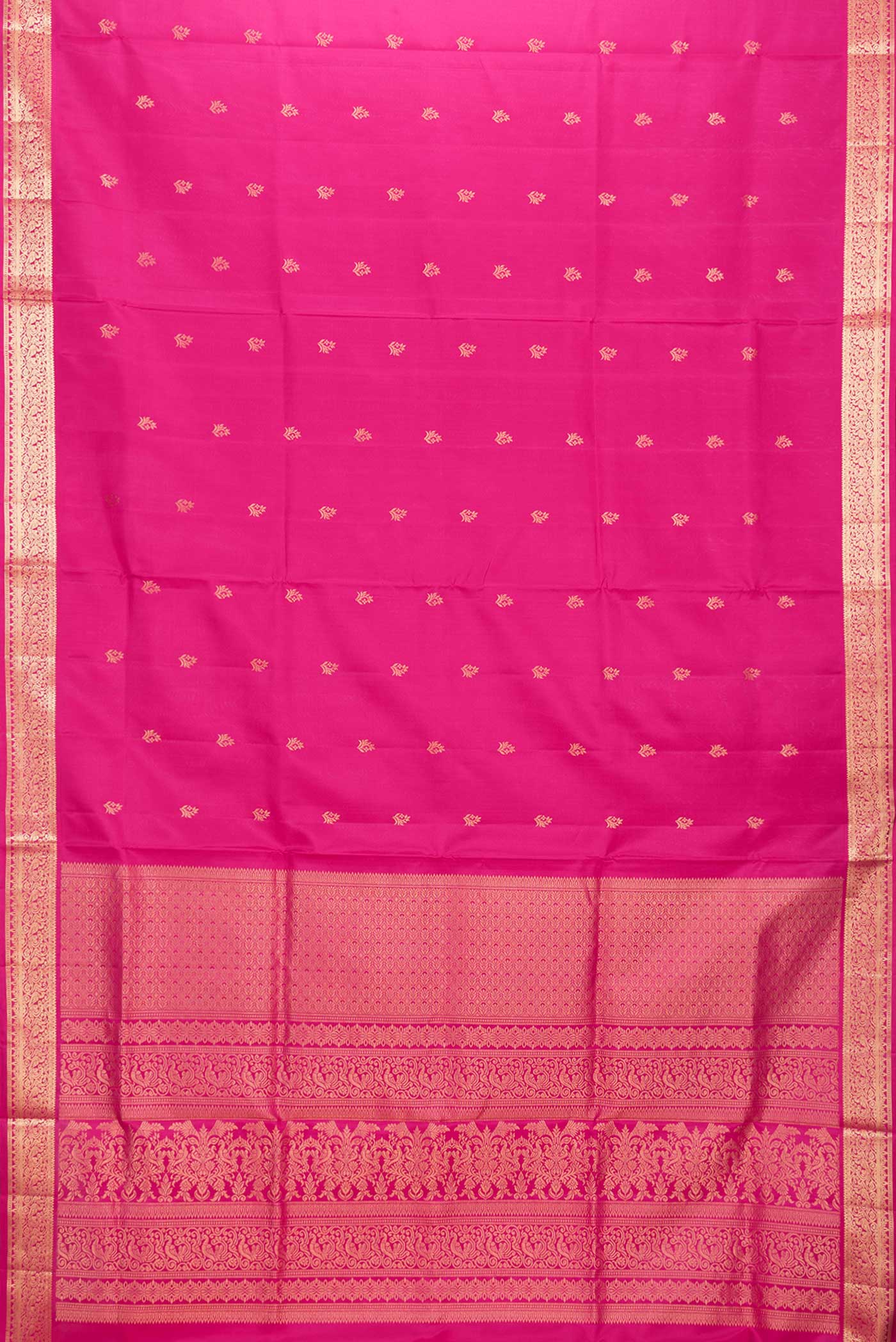 Dark Pink Soft Silk Saree - Image 6
