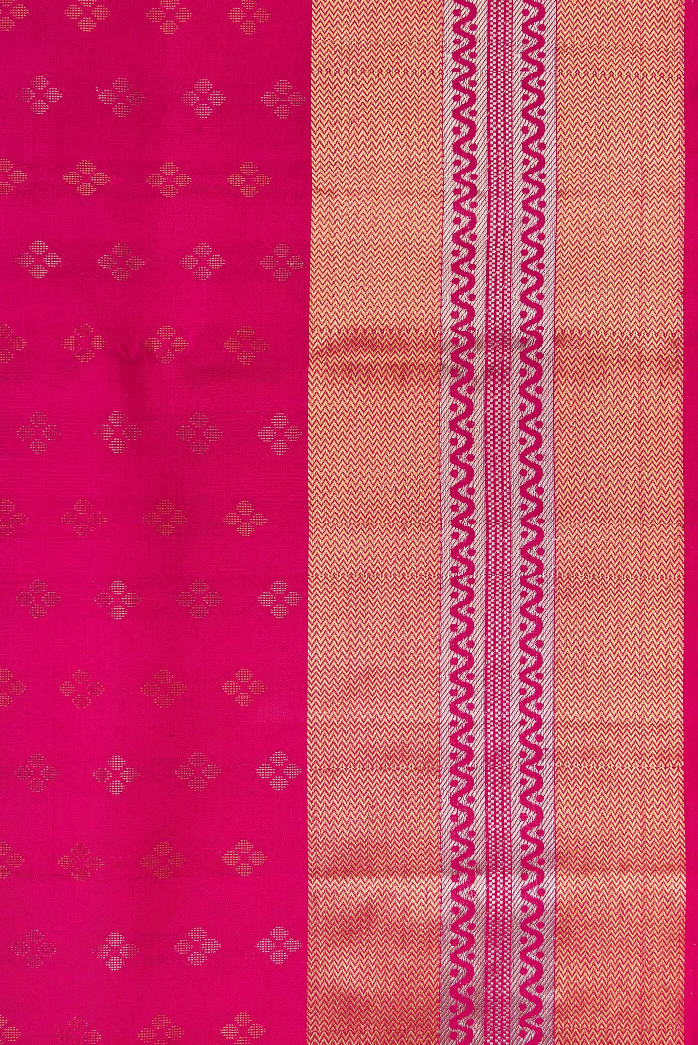 Rani Pink Soft Silk Saree - Image 3