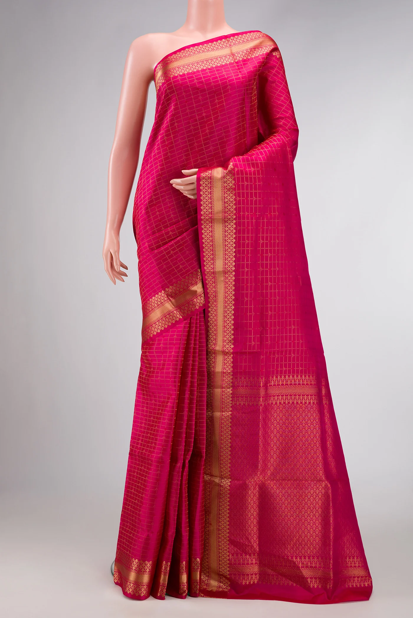 Pink Soft Silk Saree