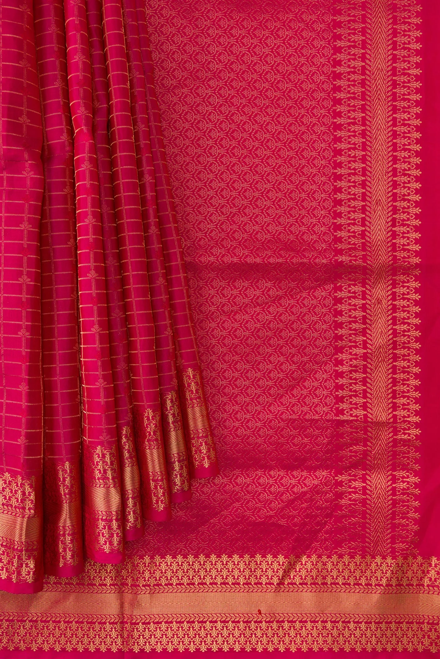 Pink Soft Silk Saree - Image 4