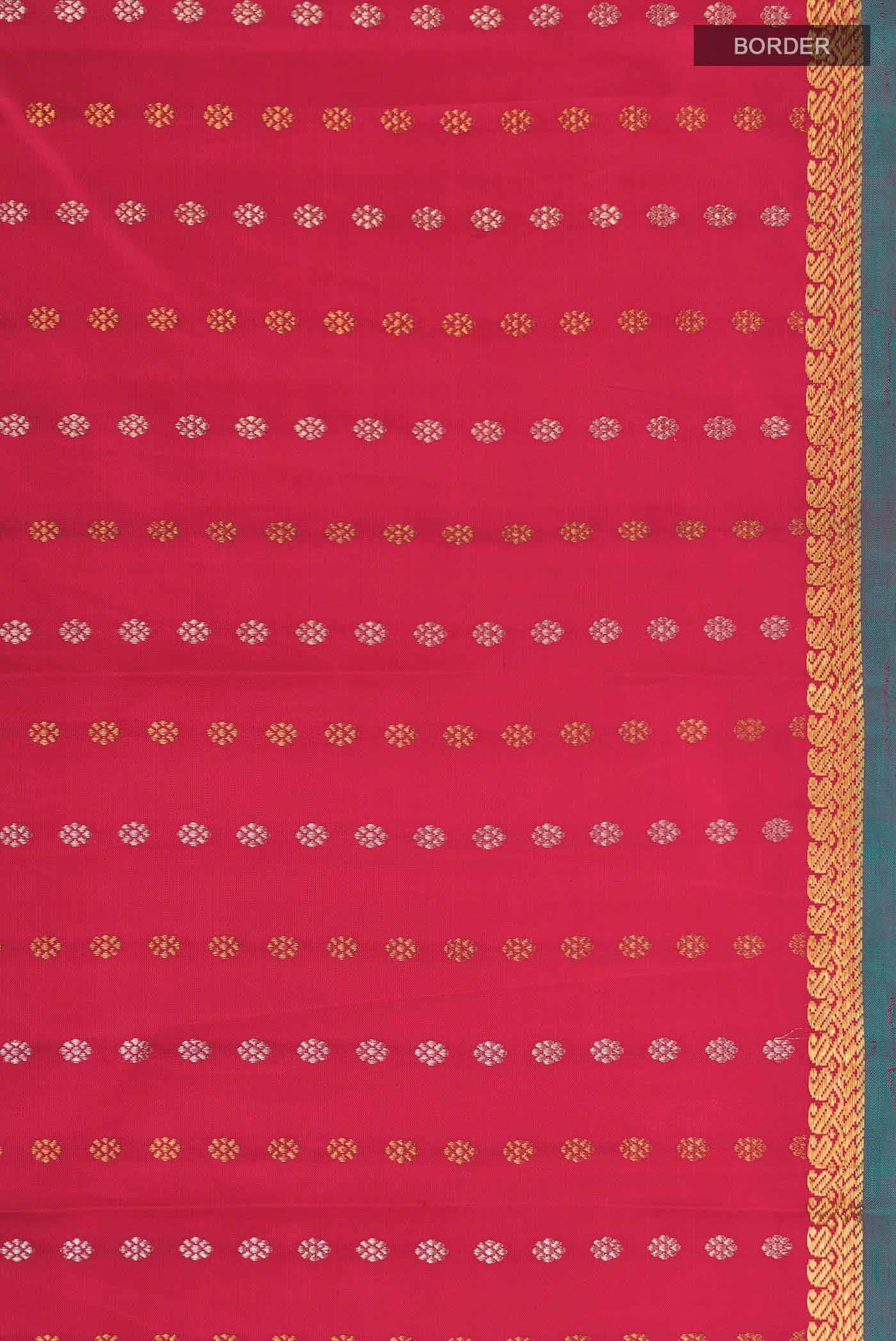 Dark Pink Kanchipuram Silk Saree - Image 5