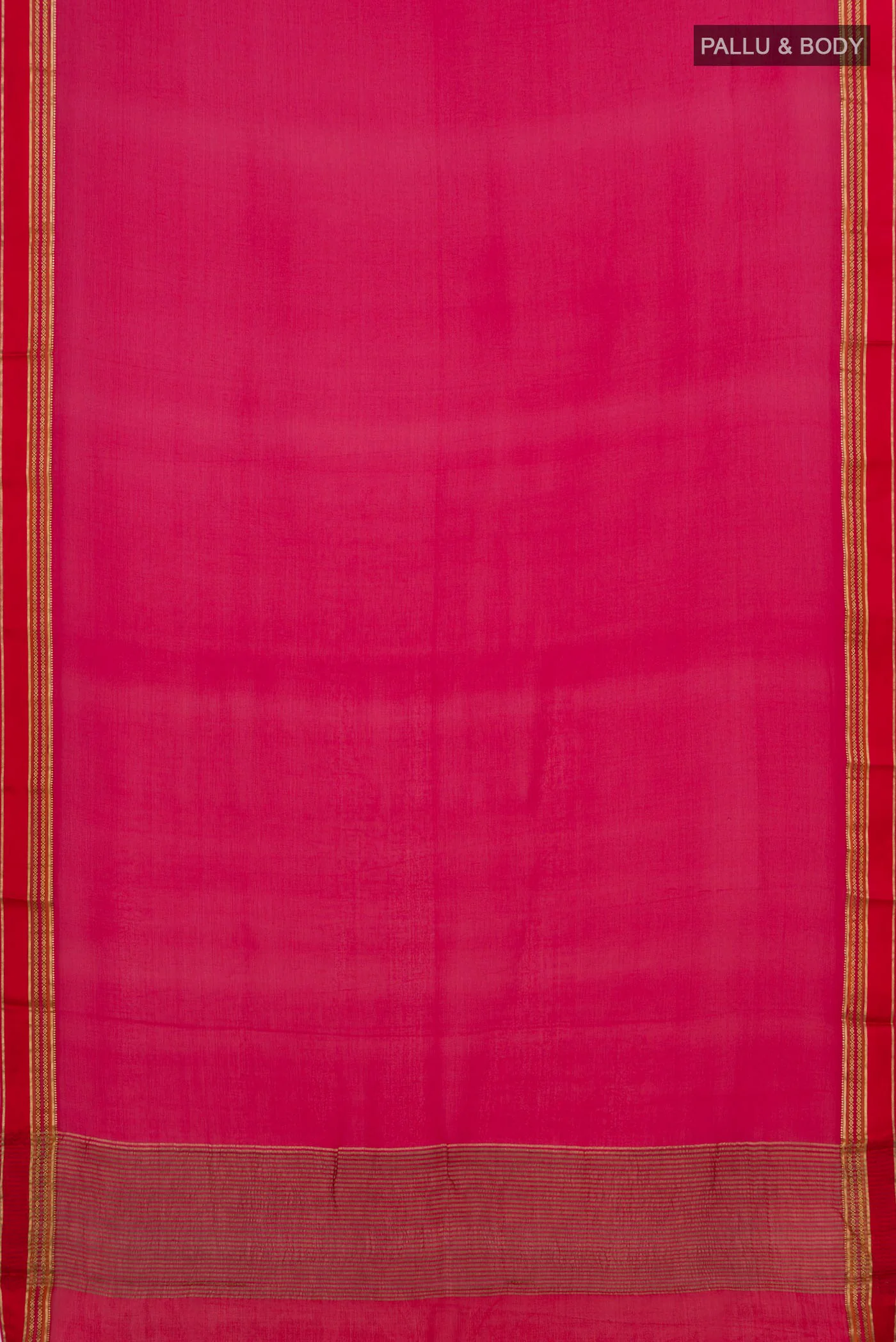 Dark Pink Mysore Chiffon Saree - Image 5
