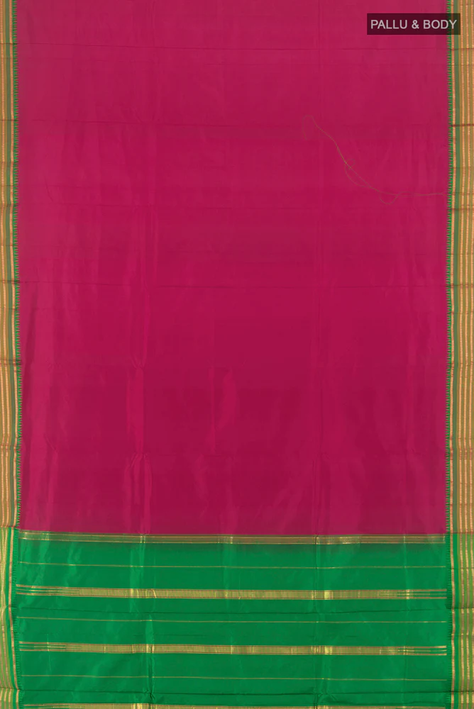 Pink Narayanpet Silk Saree - Image 5