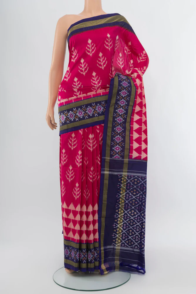 Pink Pochampally Silk Saree