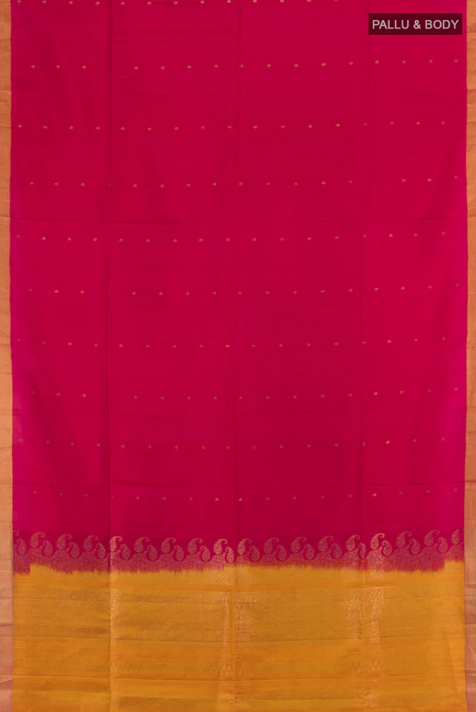 Pink Soft Silk Saree - Image 5