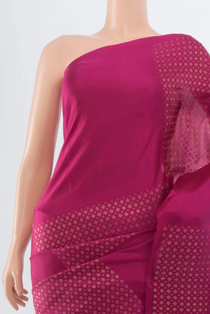 Dark Pink Soft Silk Saree - Image 2