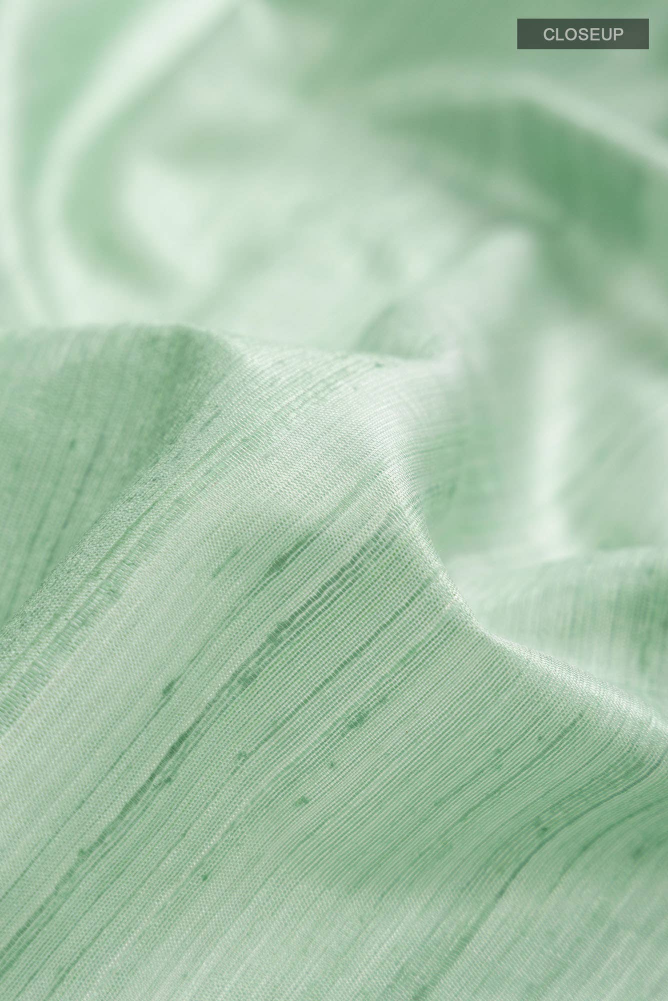Erina-Mint Green Bhagalpuri Tussar Silk Saree - Image 4