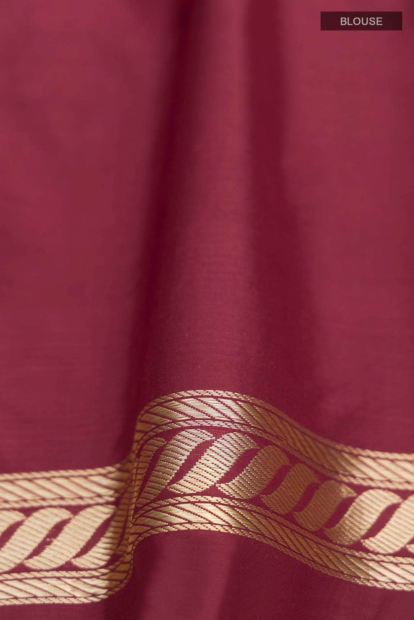 Gazal-Maroon Banarasi Silk Saree - Image 6