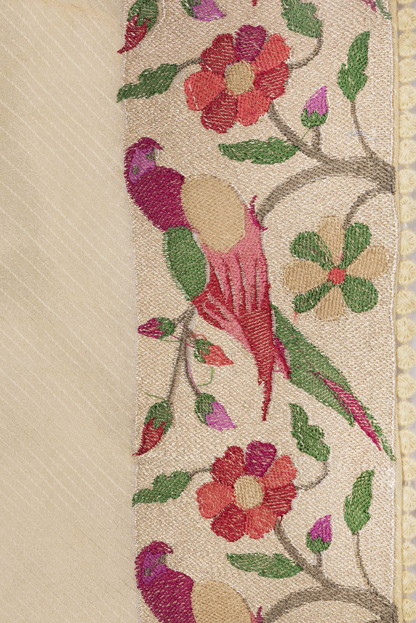 Gold Banarasi Georgette Saree - Image 3