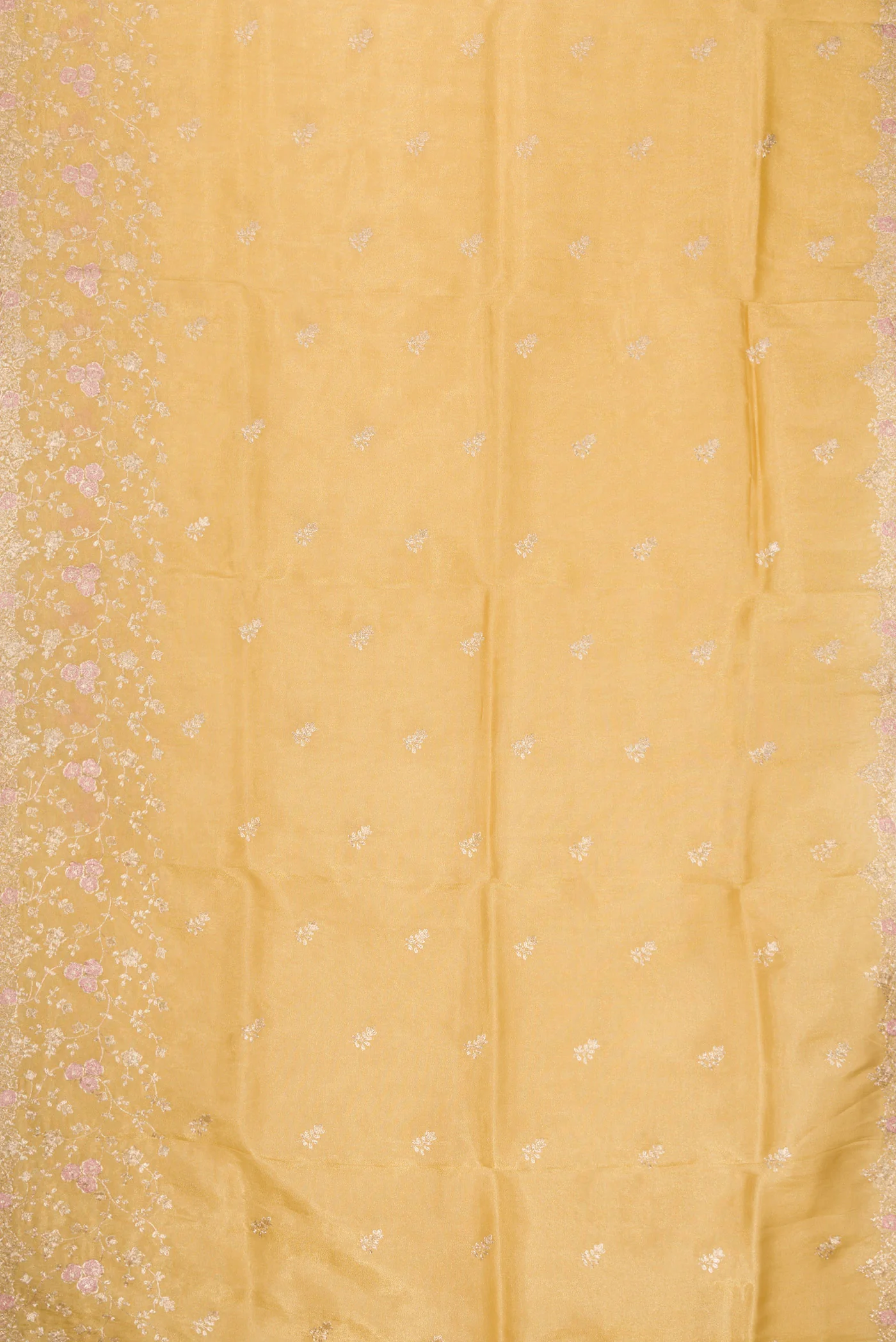 Sandal Blended Organza Silk Saree - Image 4