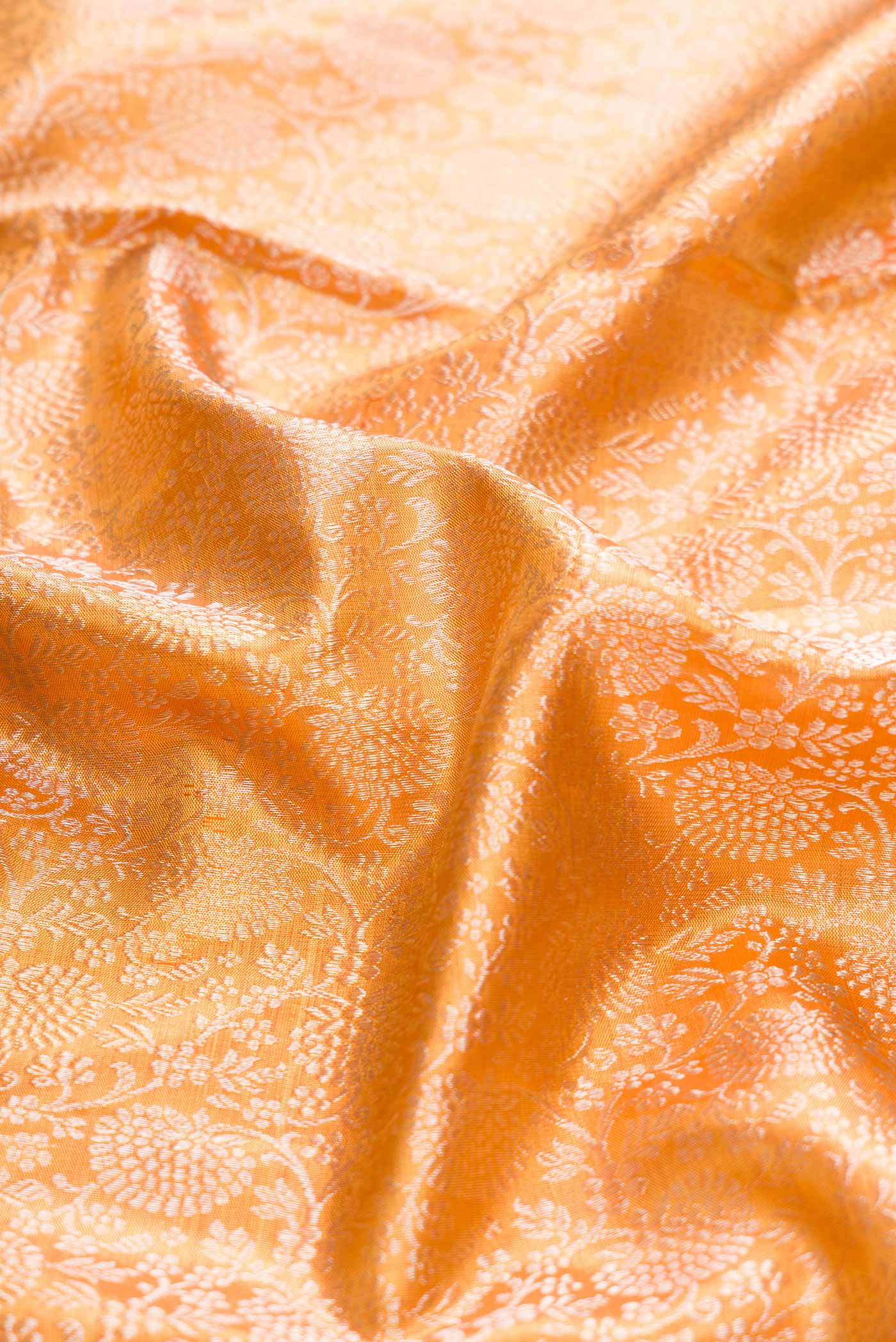 Gold Dual Tone Kanjivaram Silk Saree - Image 2