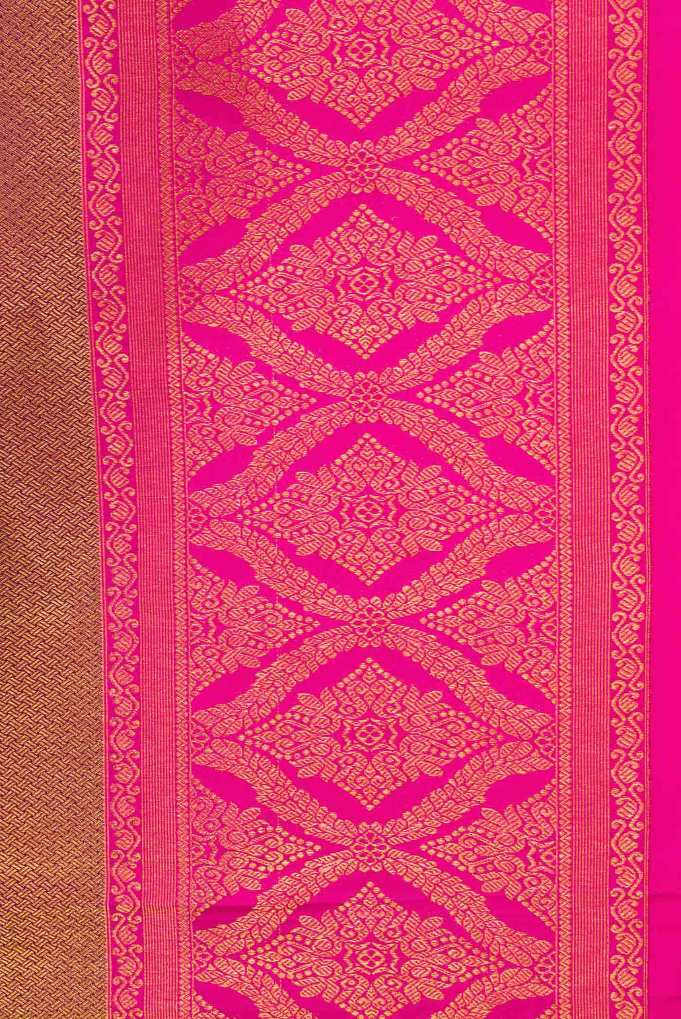 Maroon Kanjivaram Silk Saree - Image 3