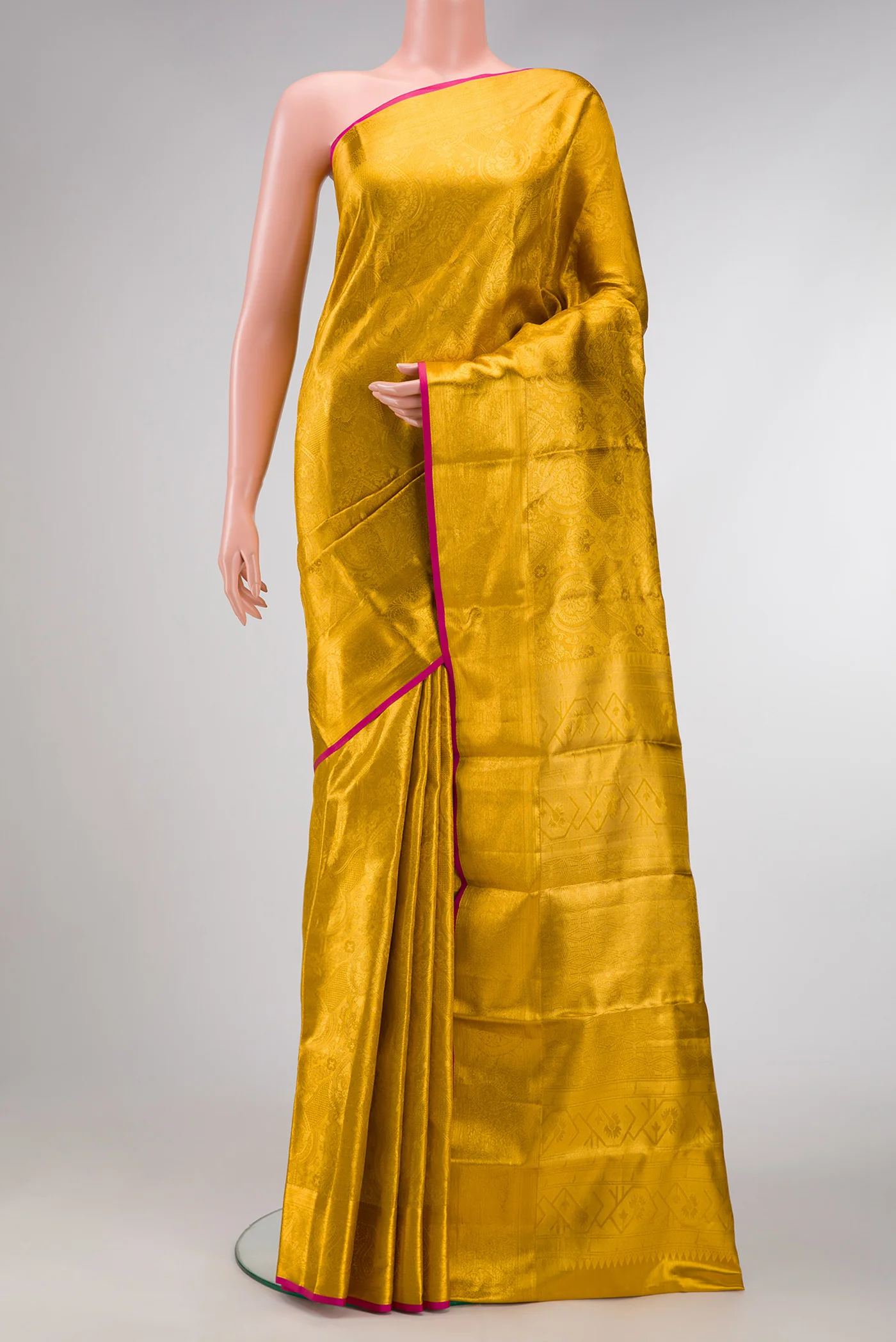 Gold Kanchipuram Tissue Silk Saree