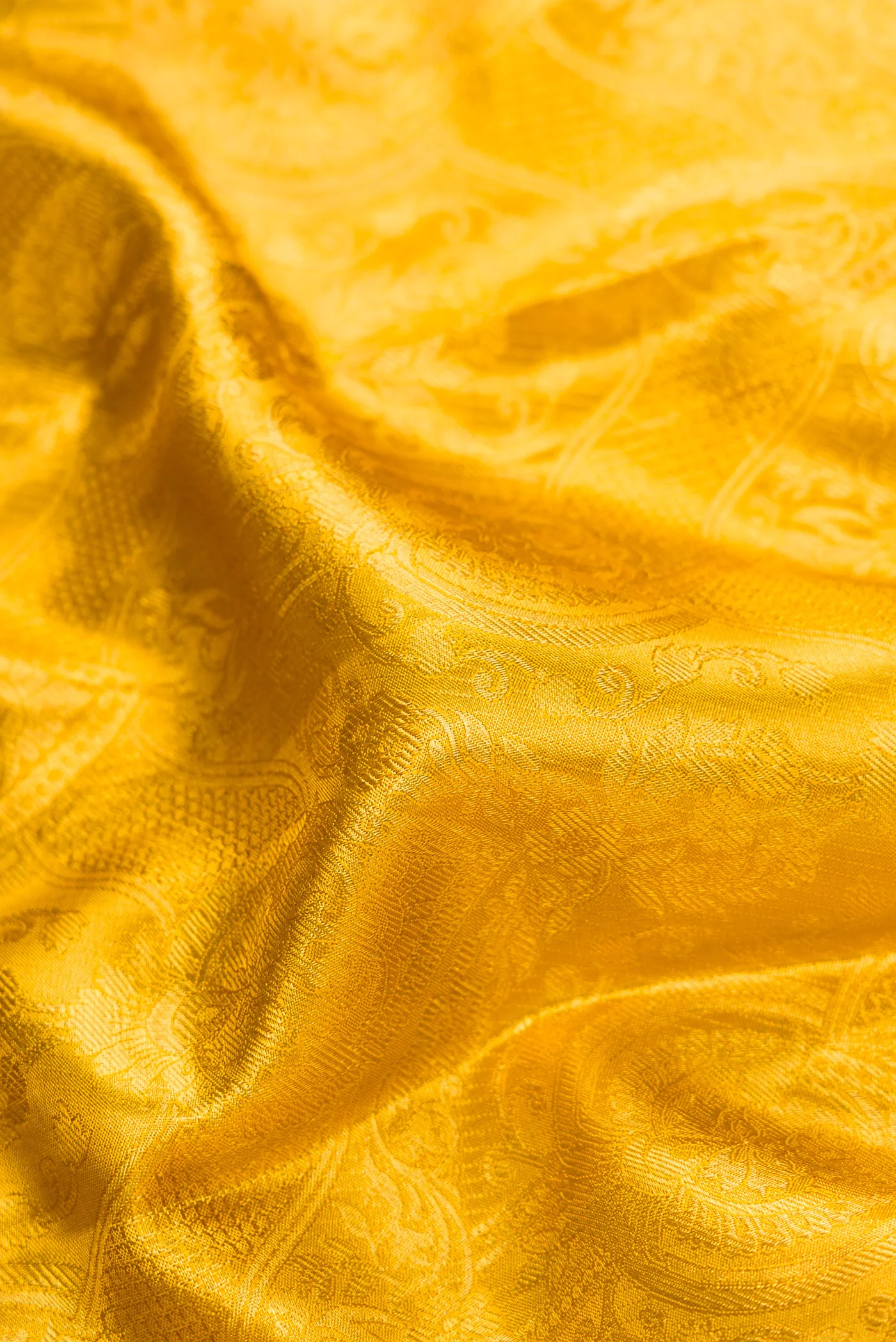 Gold Kanchipuram Tissue Silk Saree - Image 2
