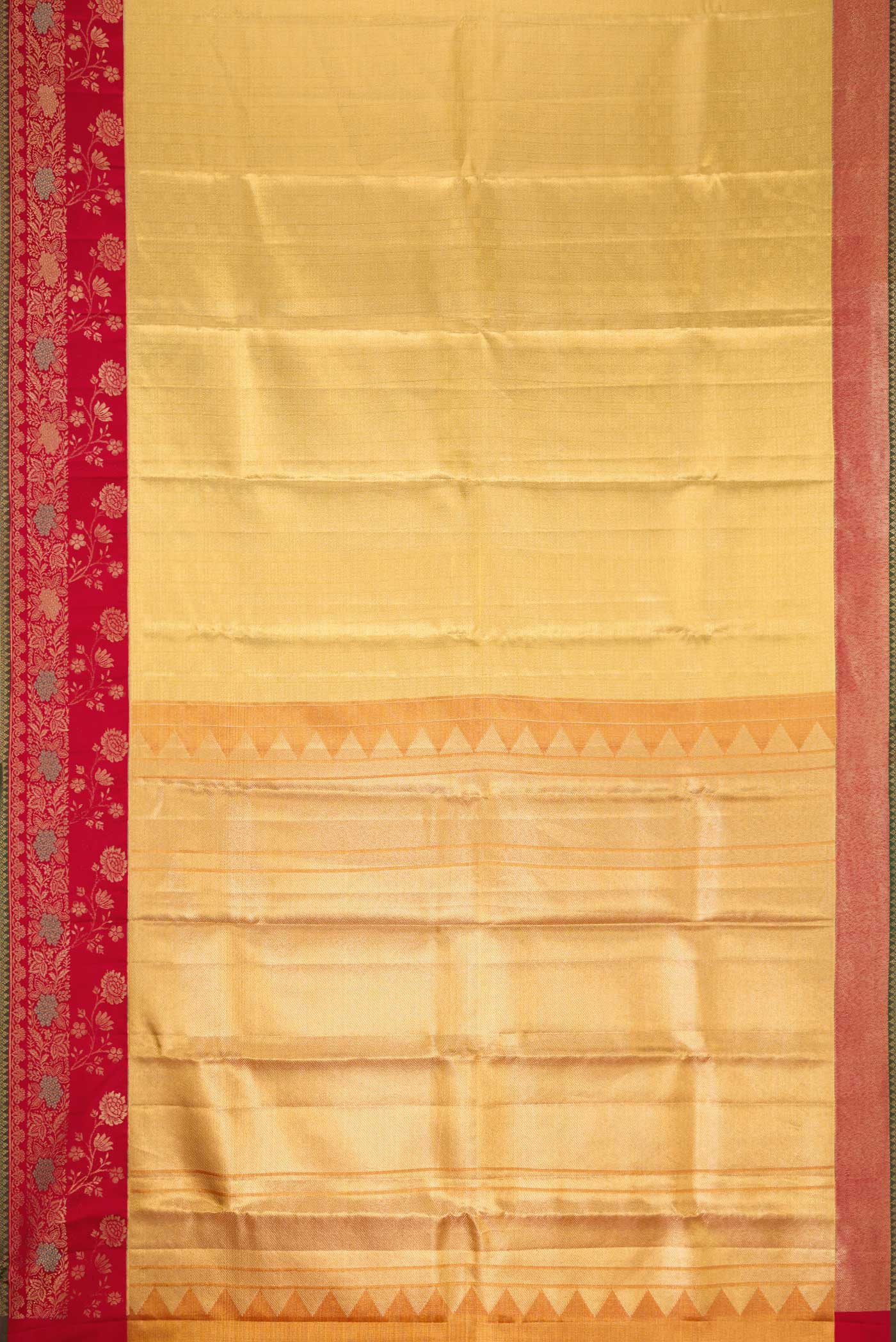 Gold Kanjivaram Tissue Silk Saree - Image 6