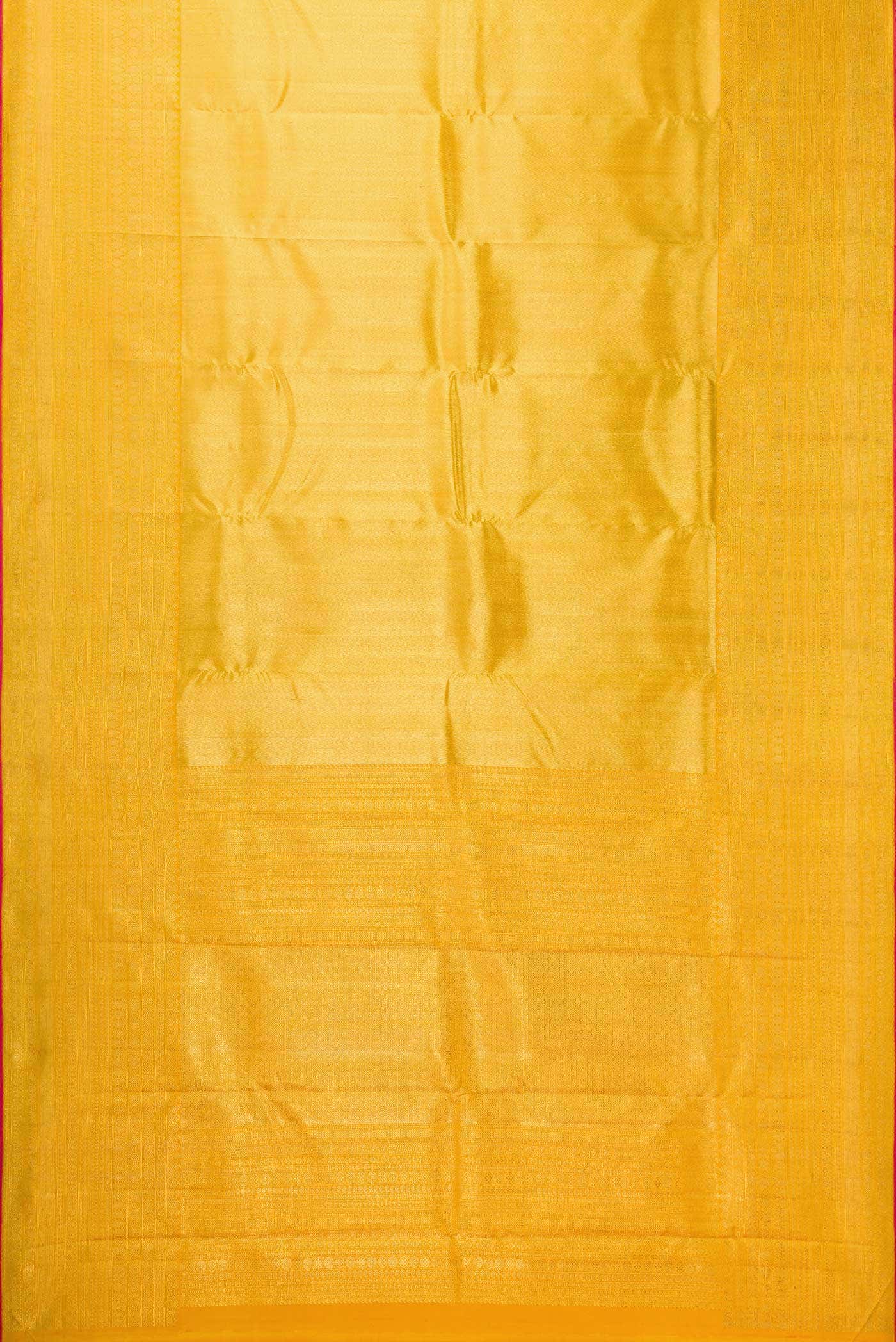 Pure Silk Pure Zari Gold Dual Tone Kanjivaram Tissue Saree - Image 4