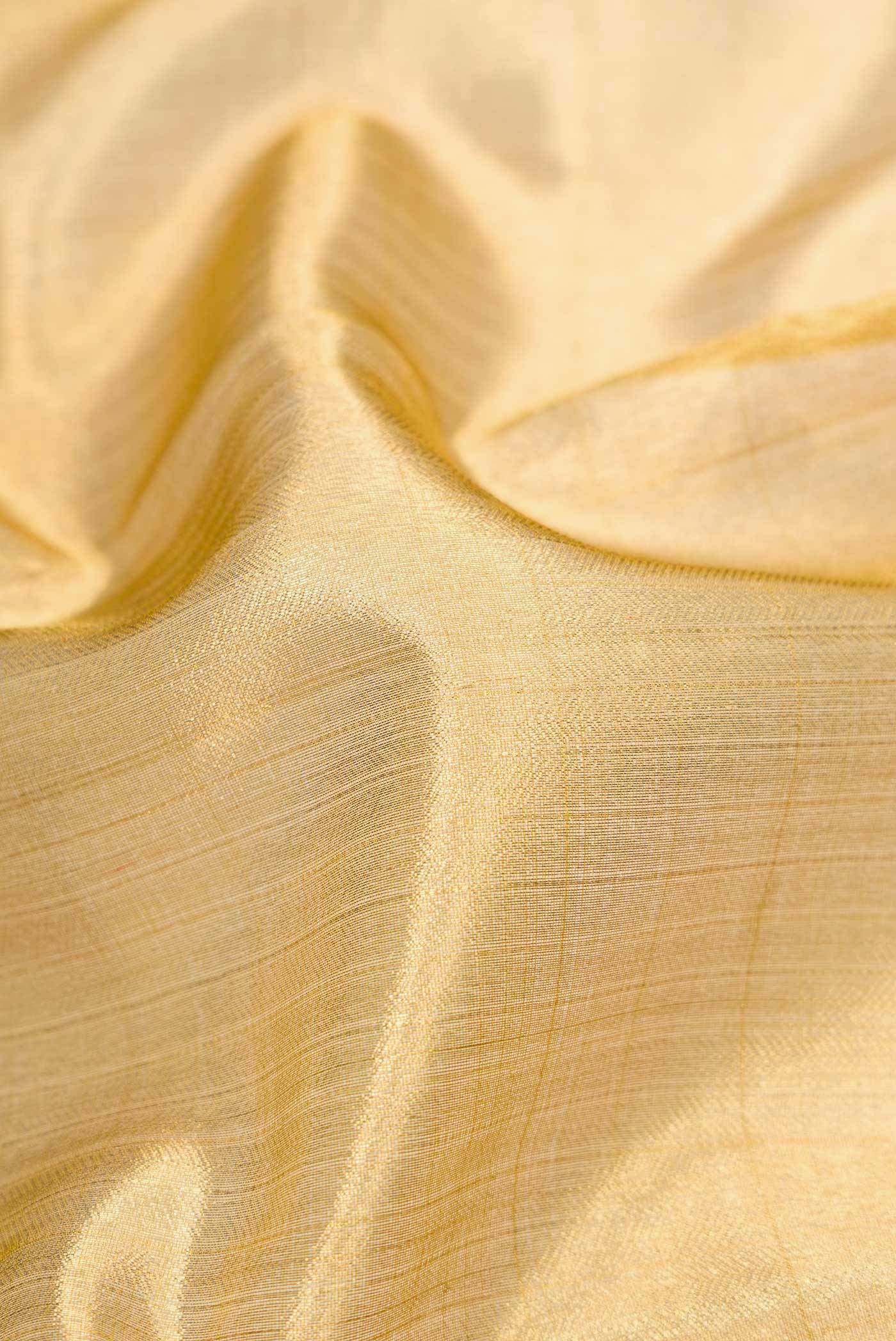 Gold Kanjivaram Tissue Silk Saree - Image 2