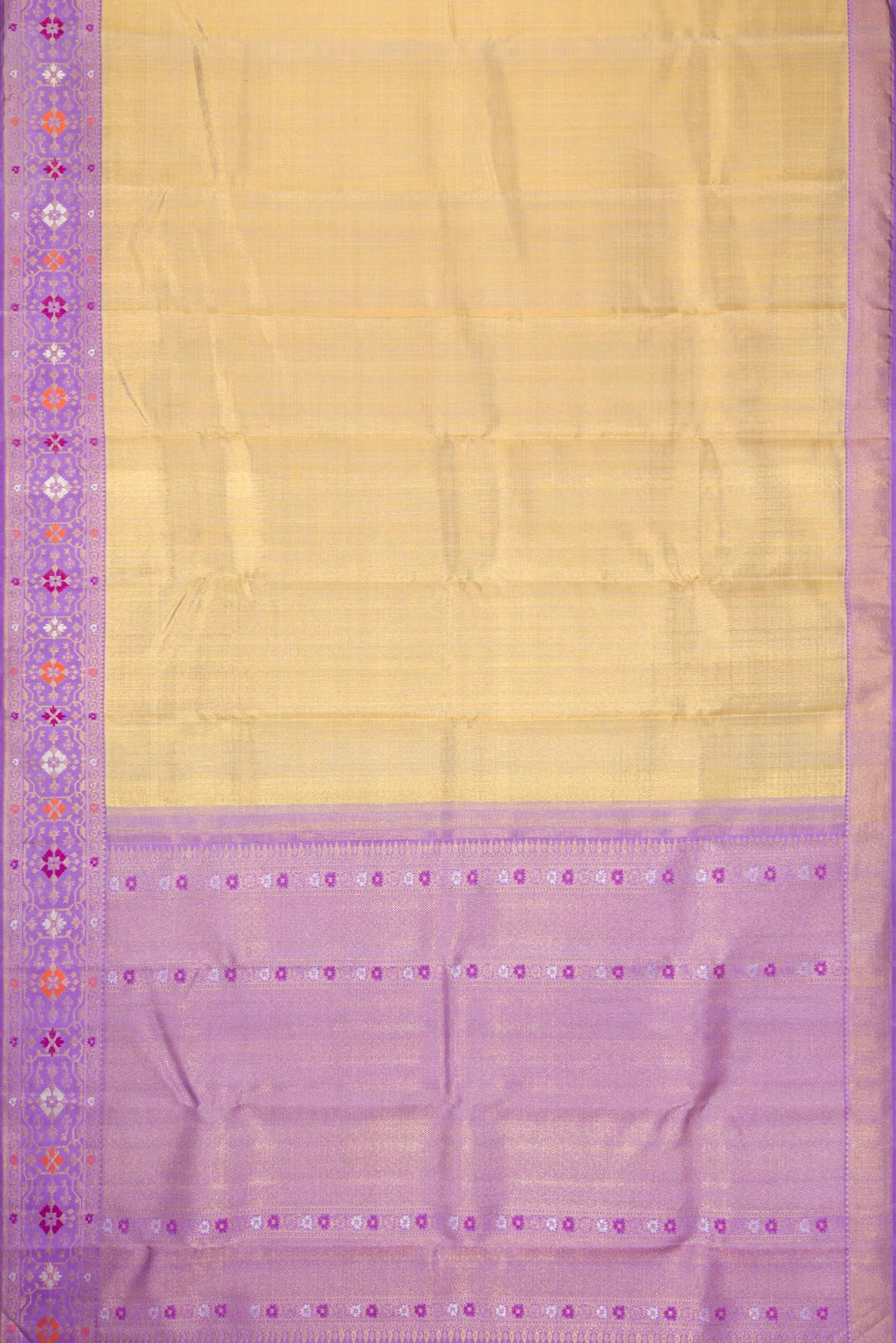Gold Kanjivaram Tissue Silk Saree - Image 6