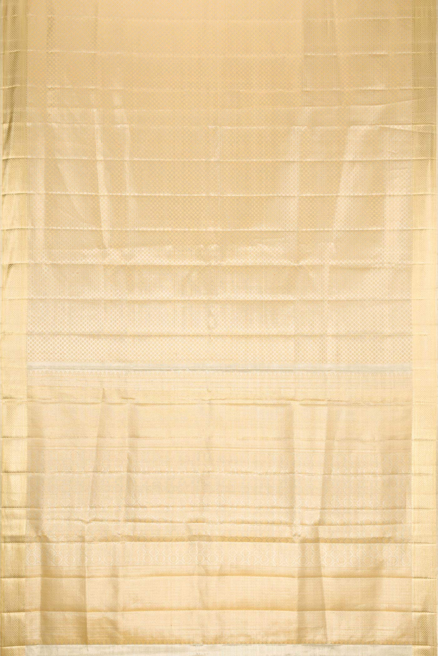 Gold Dual Tone Kanjivaram Tissue Silk Saree - Image 6