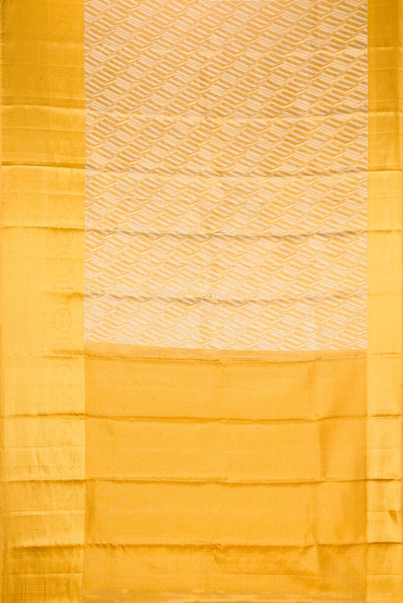 Gold Dual Tone Kanjivaram Tissue Silk Saree - Image 6
