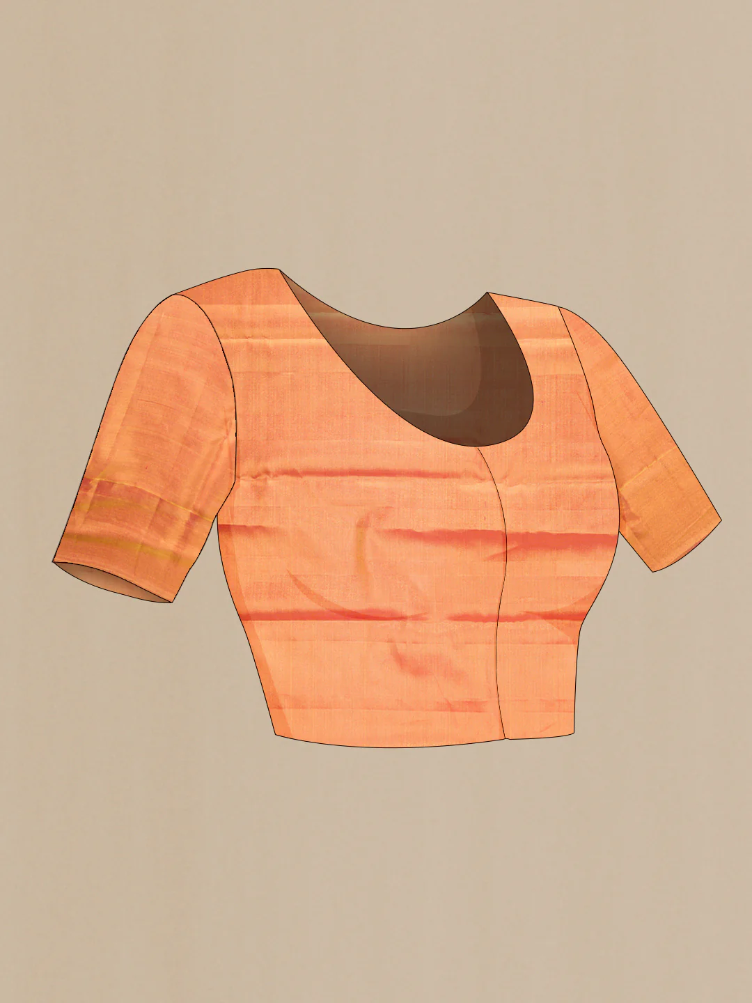 Mustard with Gold Color Kanjivaram Tissue Silk Saree - Image 6