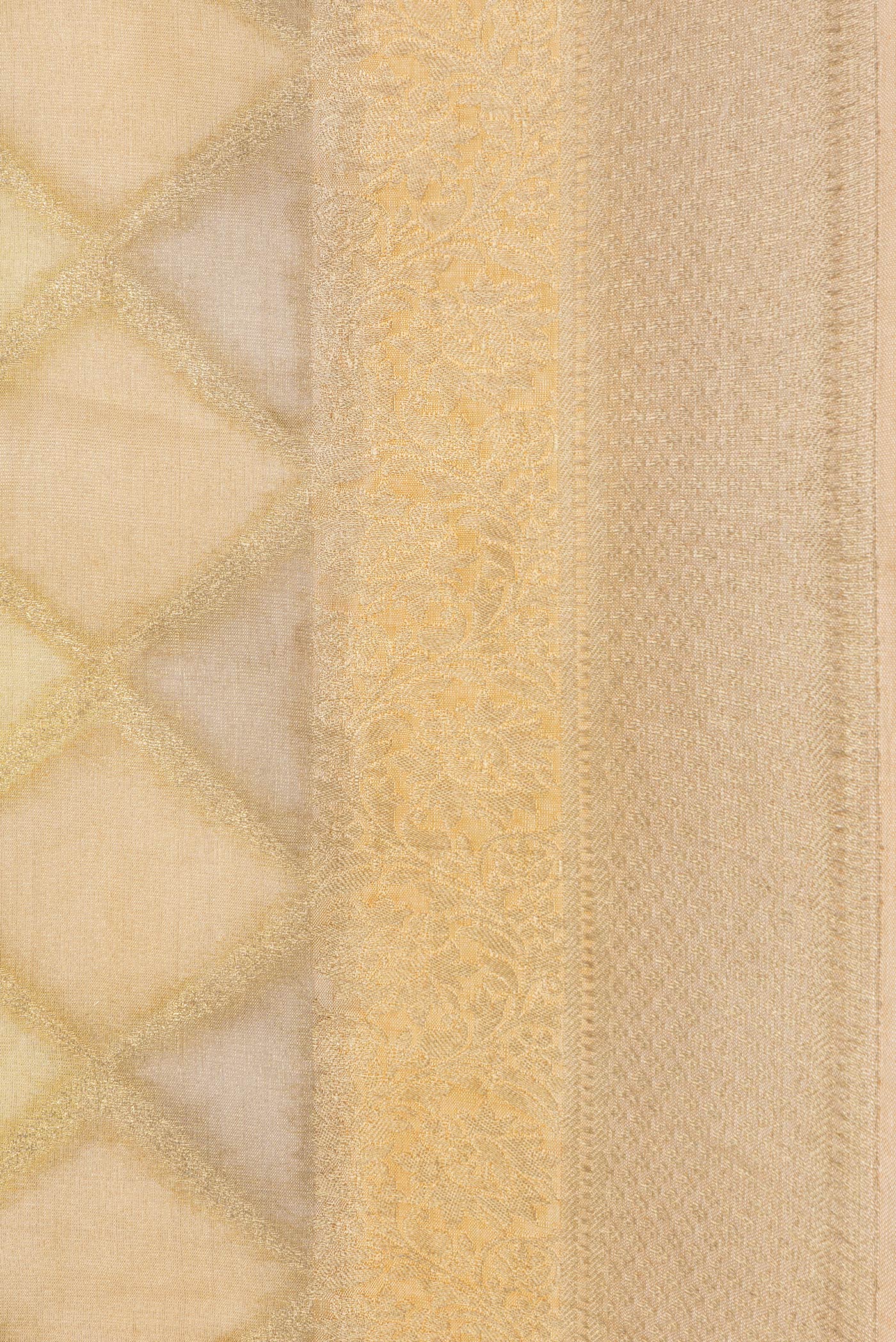 Gold Mysore Georgette Saree - Image 3